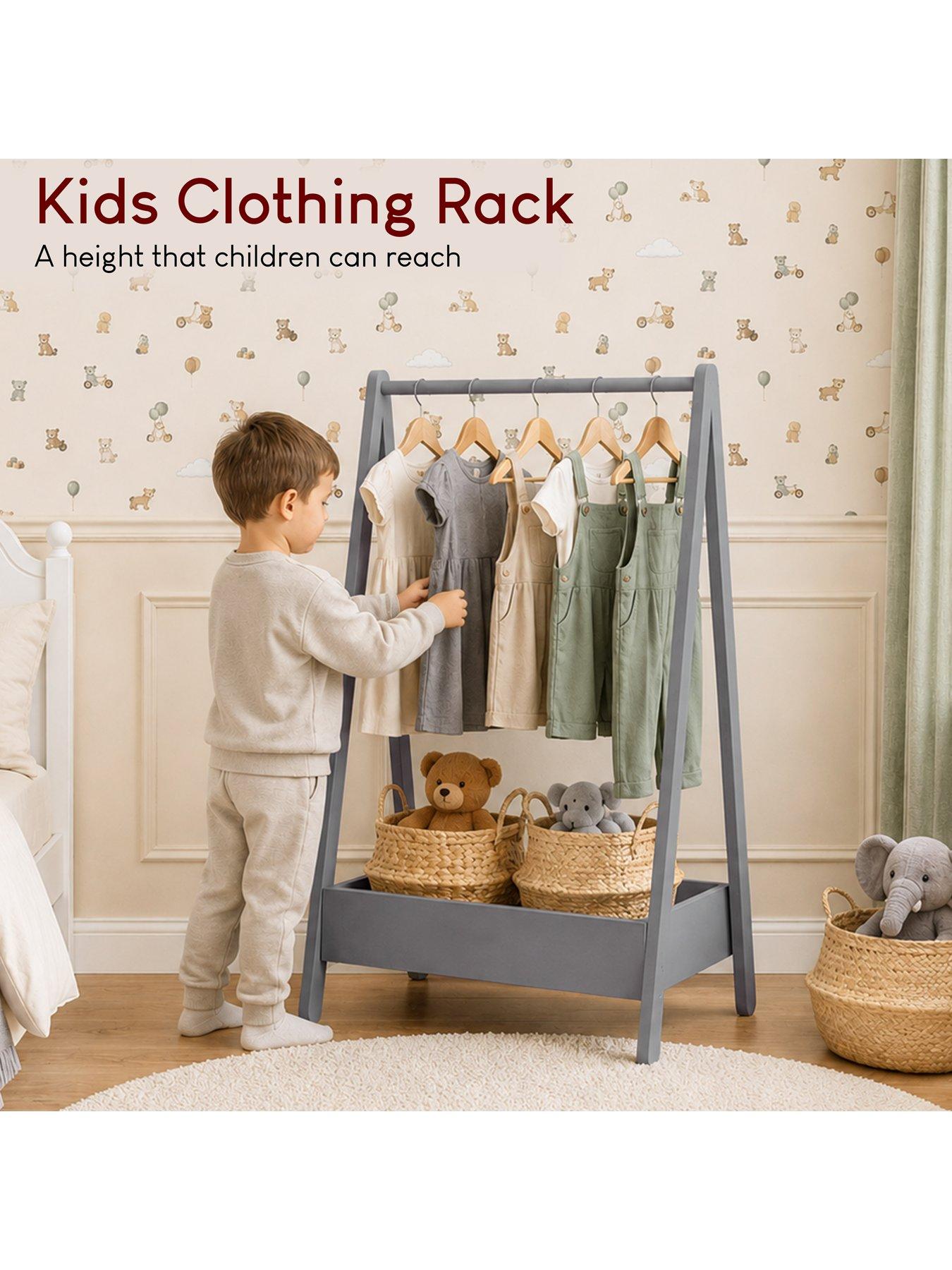 Image 3 of 8 of Vida Designs Junior Vida Kids Clothes Rack, Grey
