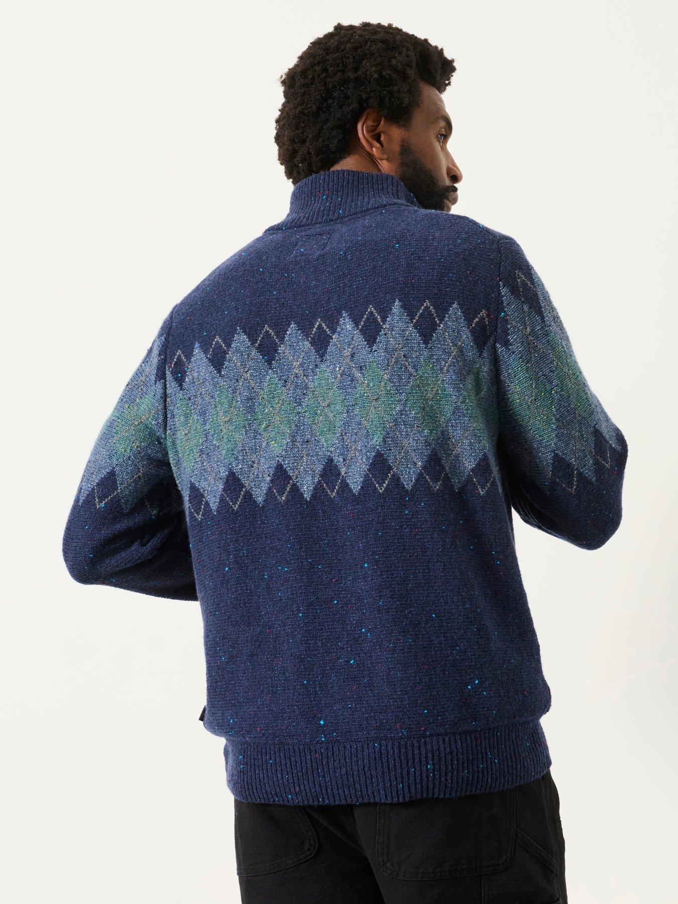 Image 2 of 5 of FatFace Argyle Half Neck