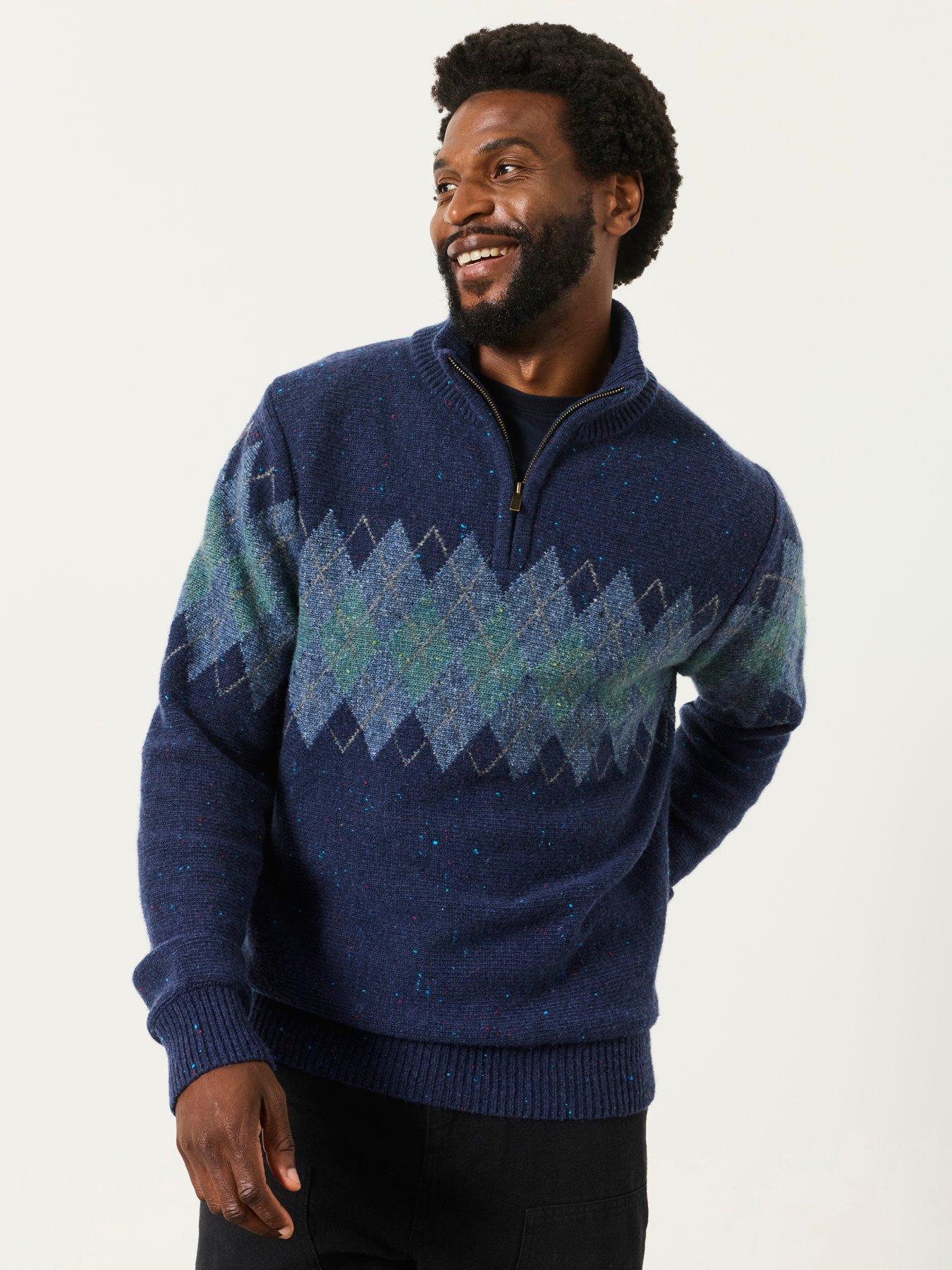 Image 3 of 5 of FatFace Argyle Half Neck