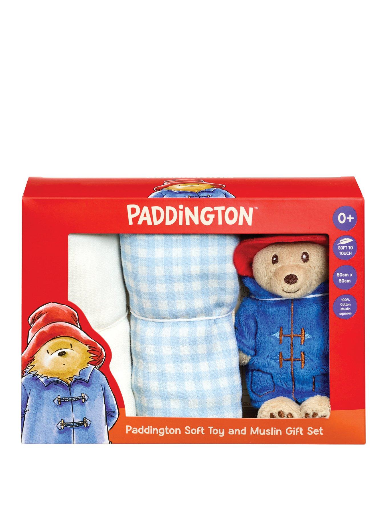 Rainbow Designs Paddington Baby Set - Soft Toy & Large Muslin Cloths - Image 3