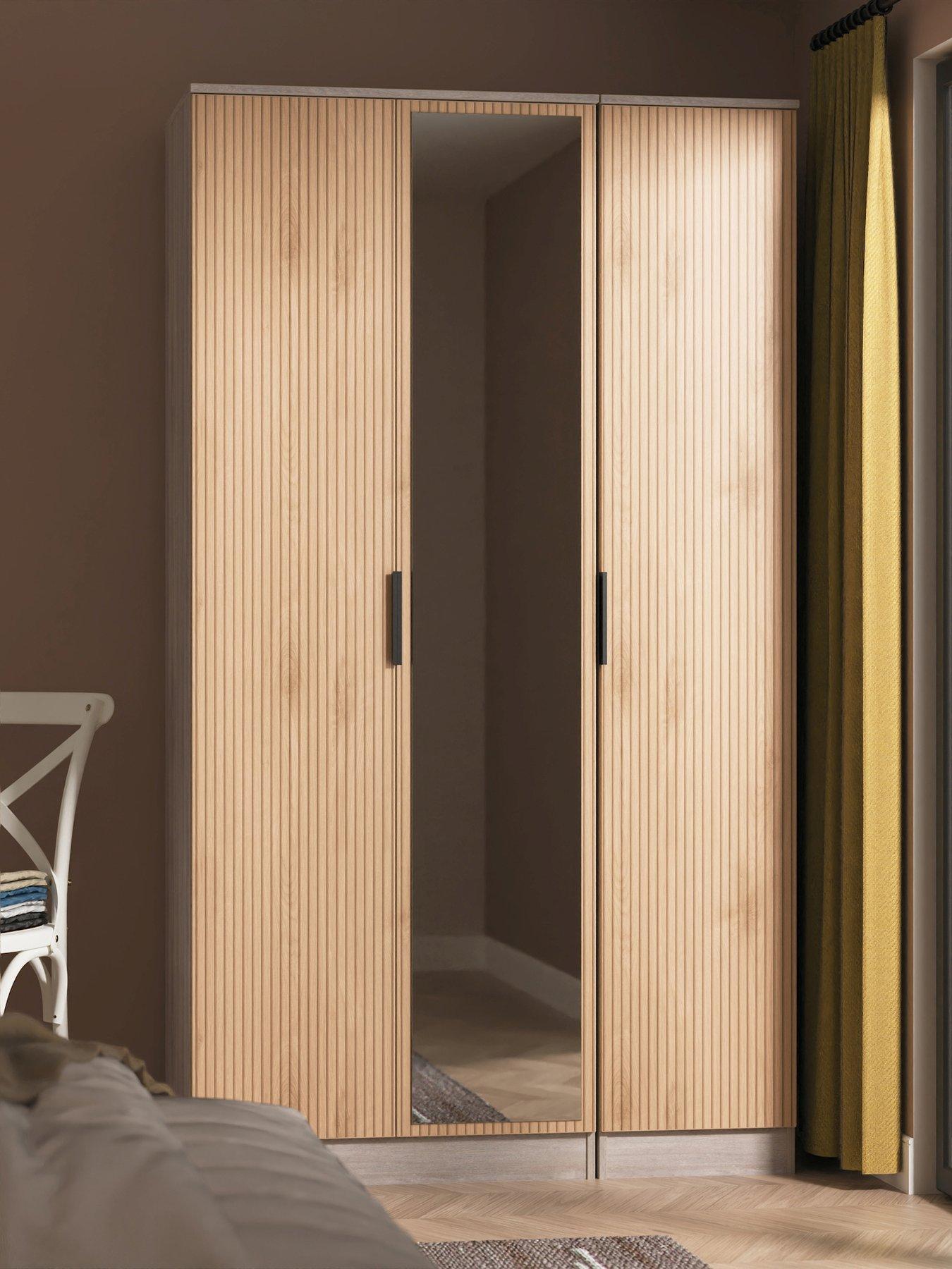 Image 1 of 7 of SWIFT Lane Tall 3 Door Mirrored Robe