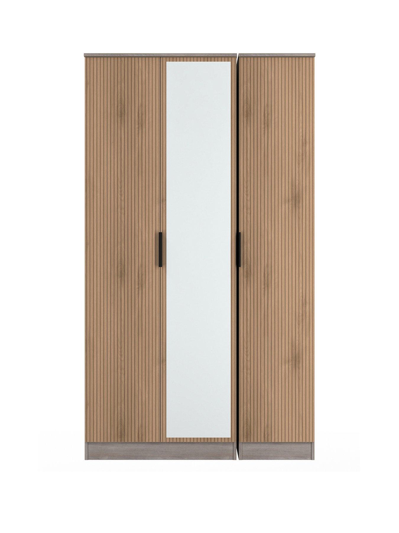 Image 2 of 7 of SWIFT Lane Tall 3 Door Mirrored Robe