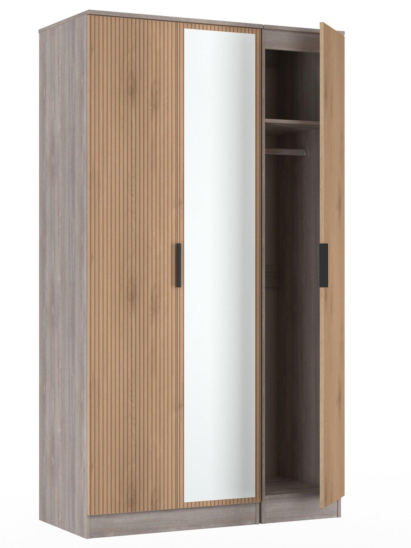 Image 6 of 7 of SWIFT Lane Tall 3 Door Mirrored Robe