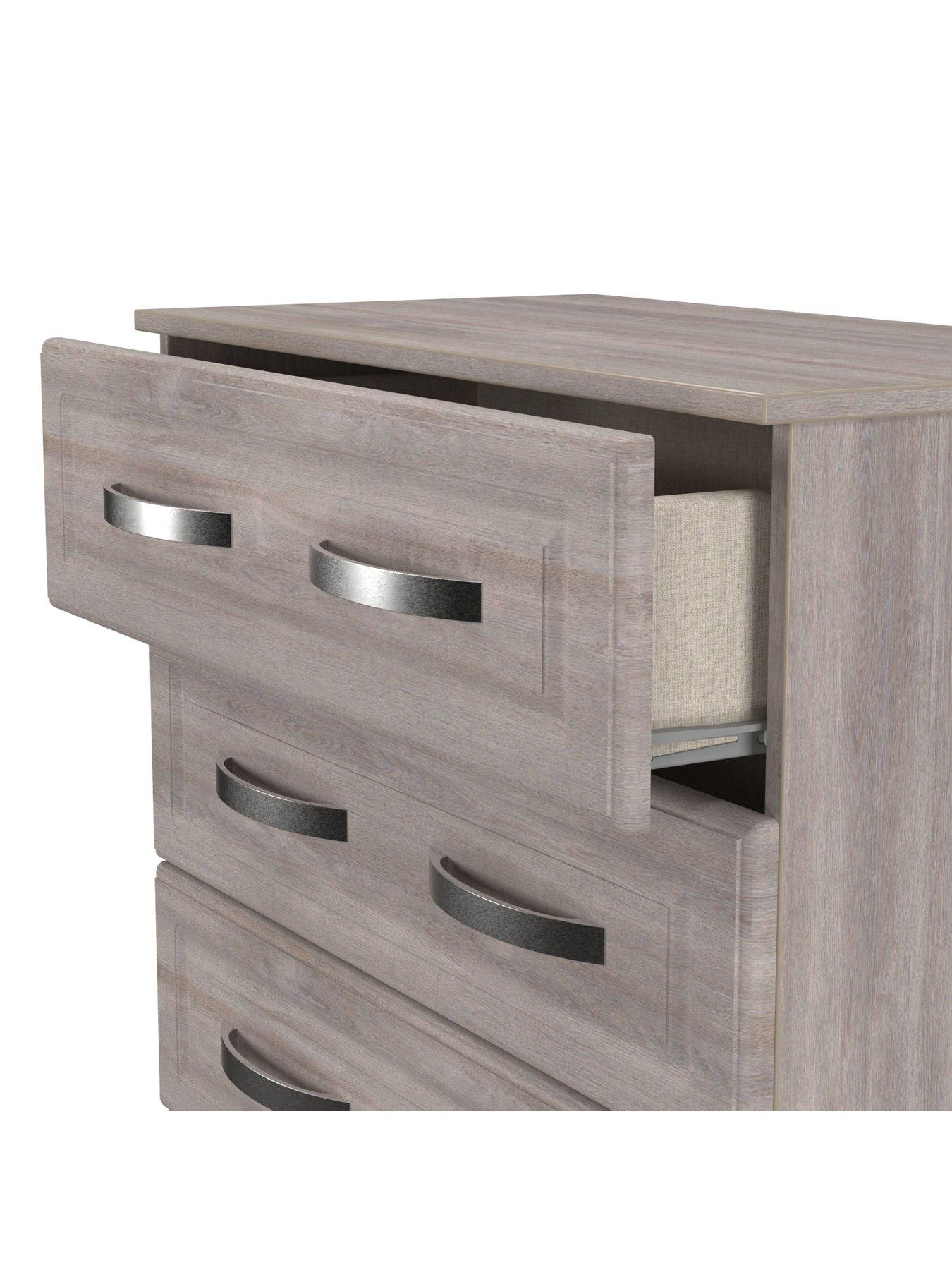 Image 6 of 7 of SWIFT Lori 4 Piece Bedroom Set (2x Bedside, Chest & Triple Wardrobe)