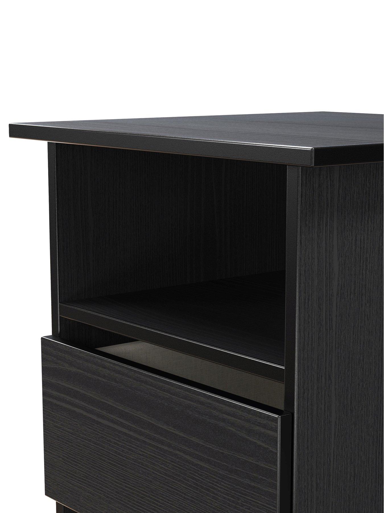 Image 4 of 6 of SWIFT Strata Bottom Drawer Lamp Table