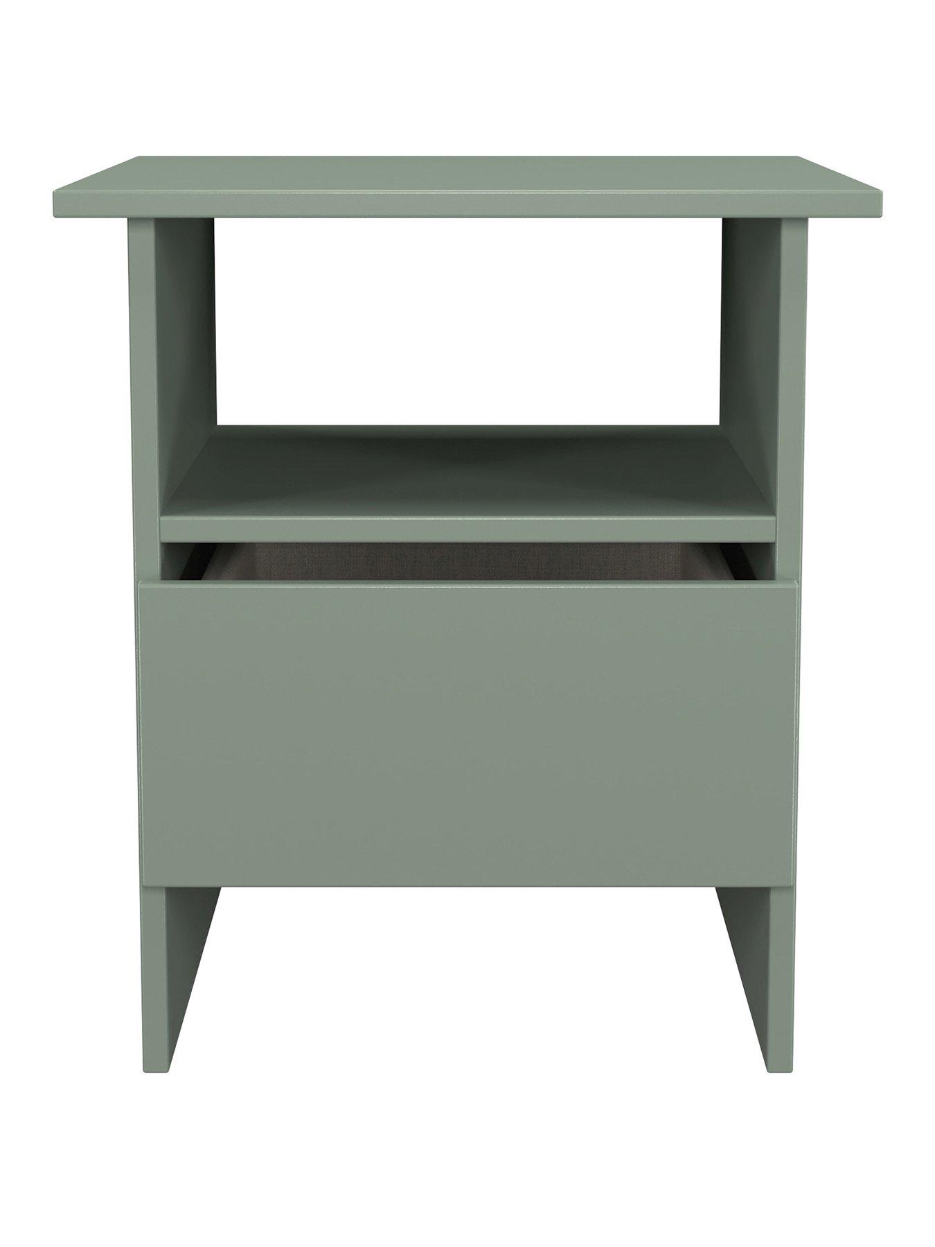 Image 2 of 6 of SWIFT Strata Bottom Drawer Lamp Table