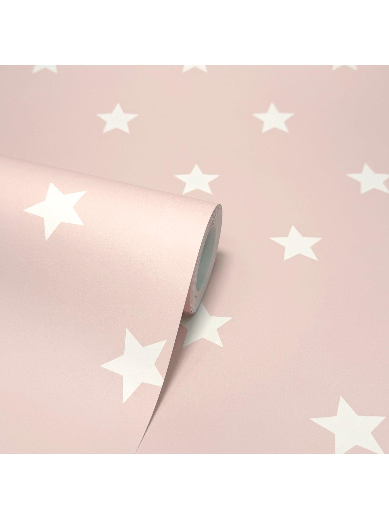 Image 4 of 4 of Fine Decor World of Imagination Starry Motif Wallpaper Pink