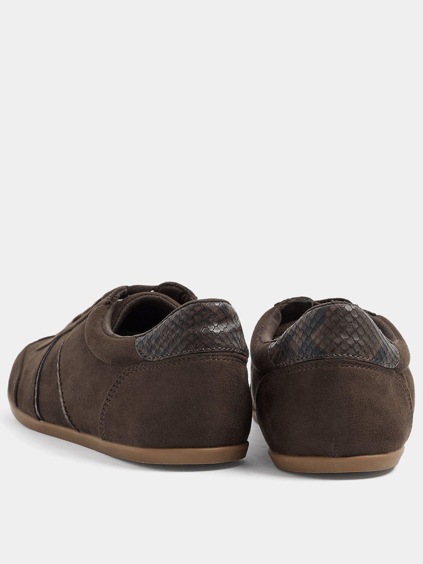 Image 3 of 4 of Yours Womens Low Profile Side Stripe Panel Trainers - Brown