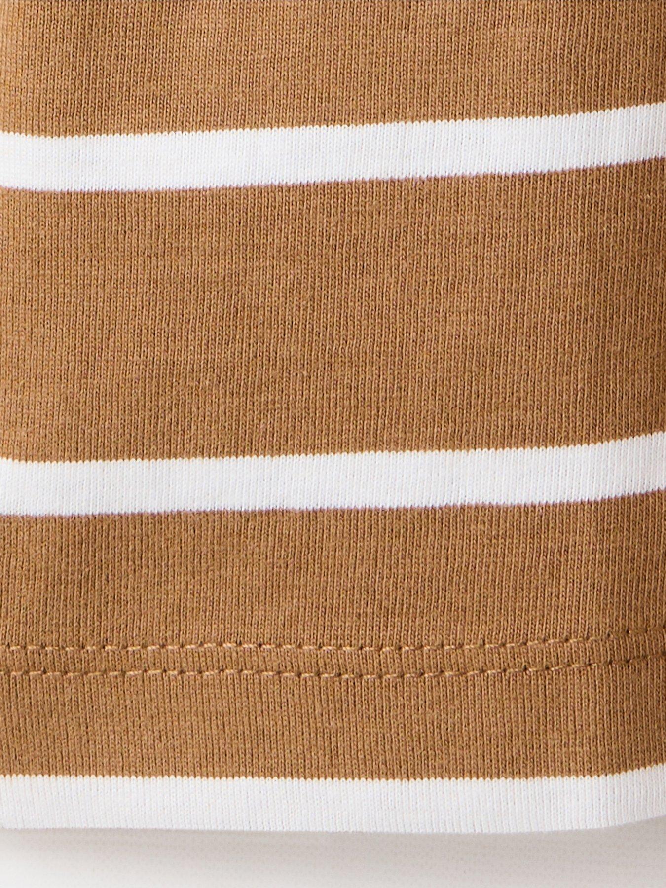 Image 5 of 7 of Mango Boys Stripe Long Sleeve T-Shirt - Brown