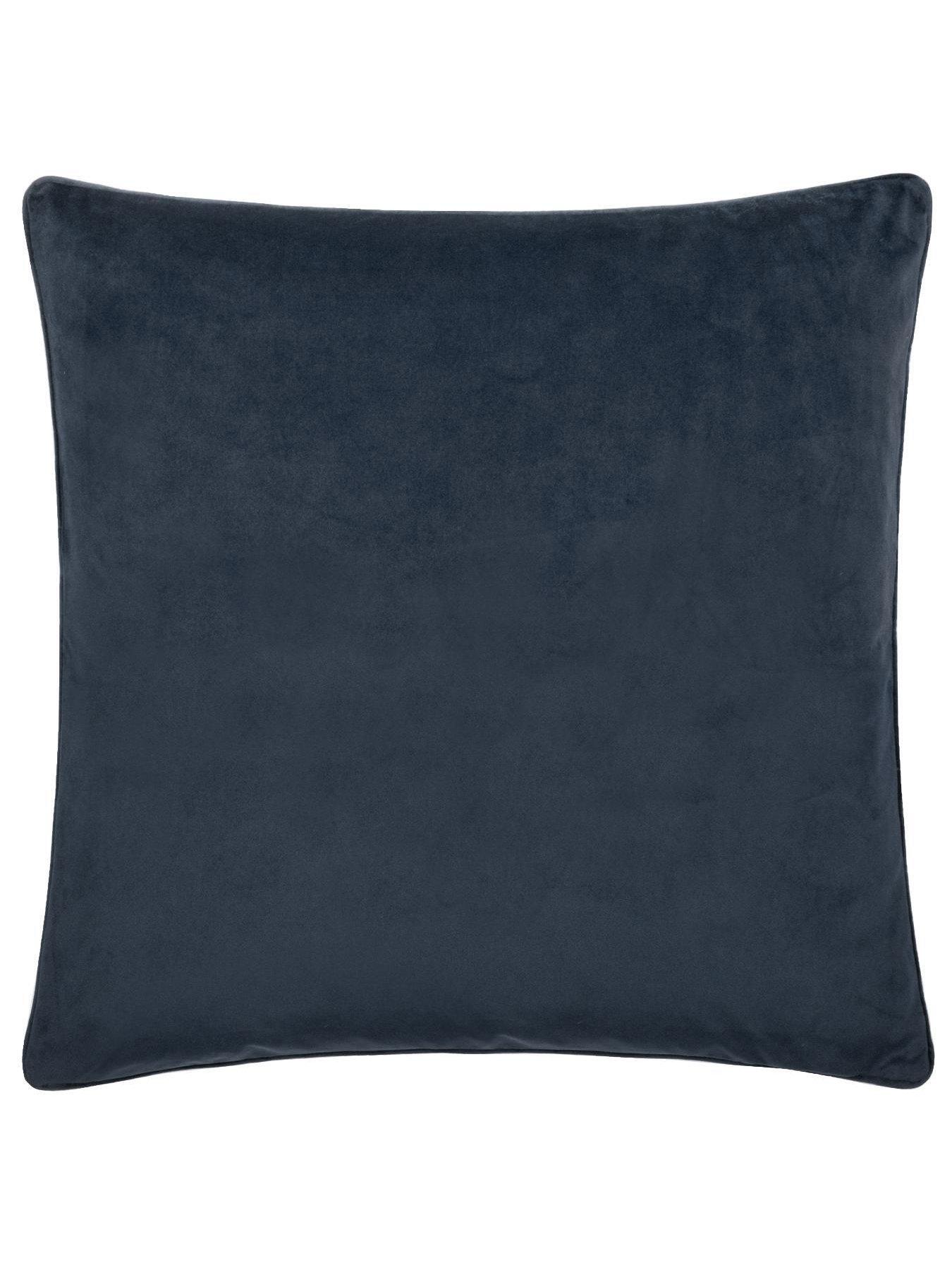 Image 5 of 5 of Morris & Co STRAWBERRY THIEF JACQUARD 55X55 FEATHER RICH CUSHION INDIGO