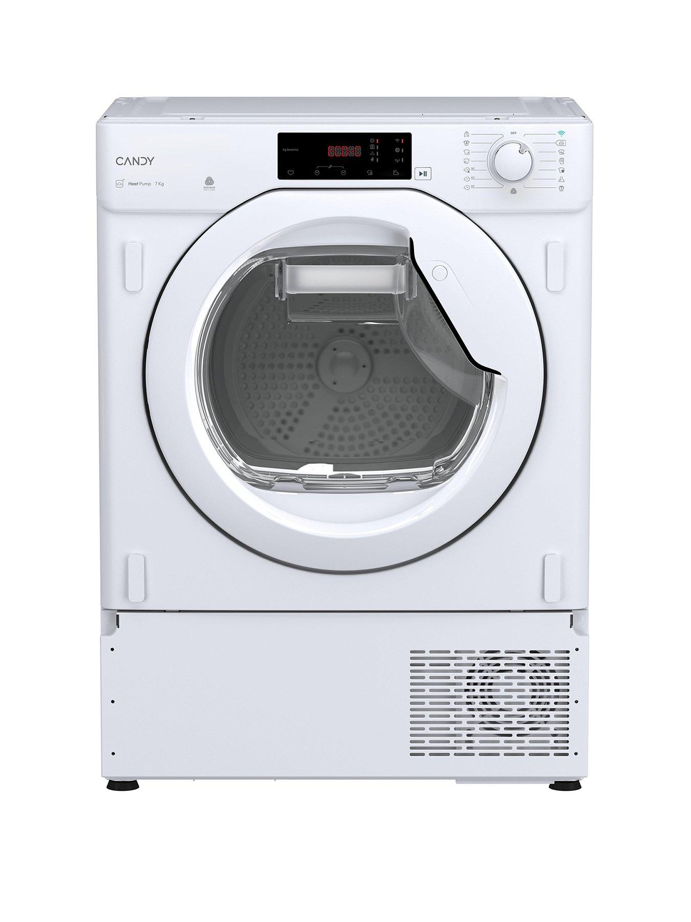 Candy BCTD1 H7A1TE-80 Integrated Heat Pump Tumble Dryer, 7kg Capacity, A+ Energy Rating - White