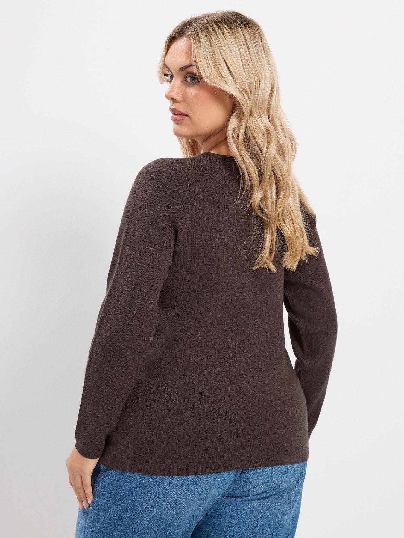 Image 2 of 4 of Yours Curve Button Cardigan