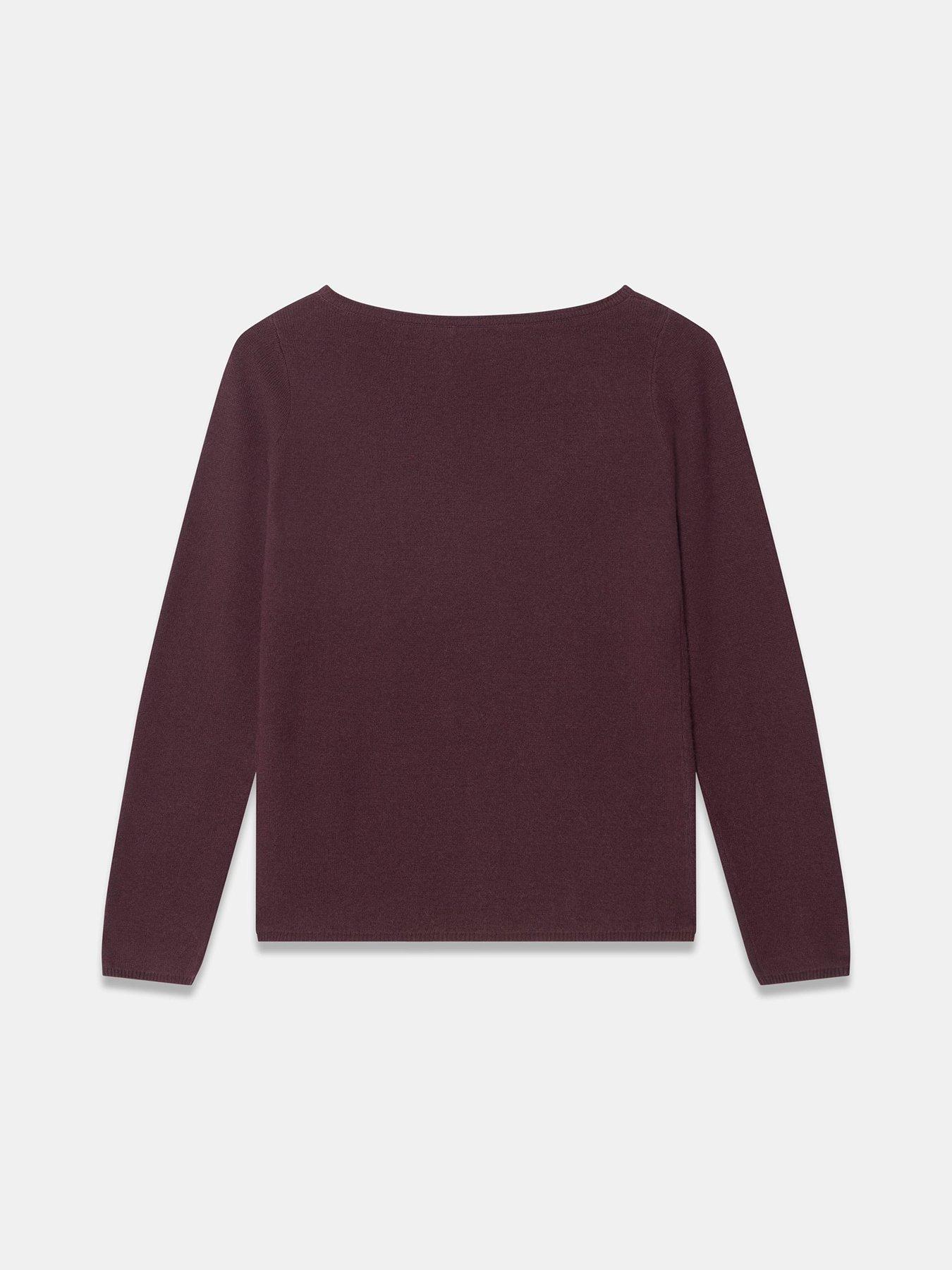 Image 6 of 6 of Mint Velvet Wave Button Detail Knit Top - Red