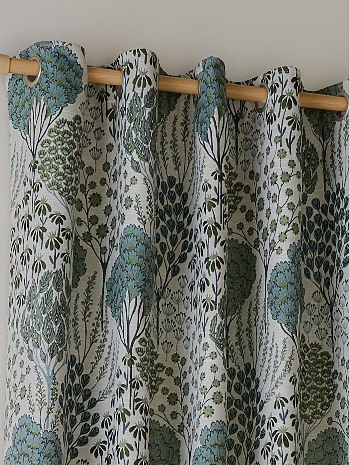 Image 2 of 6 of Wylder OPHELIA 168X229 EYELET CURTAINS THYME/MINERAL