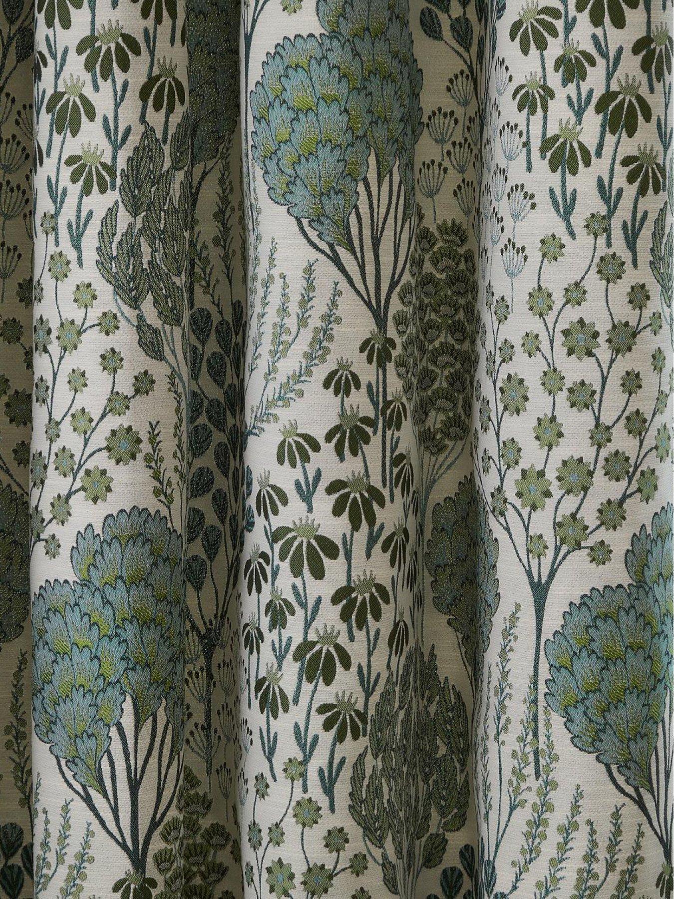 Image 4 of 6 of Wylder OPHELIA 168X229 EYELET CURTAINS THYME/MINERAL
