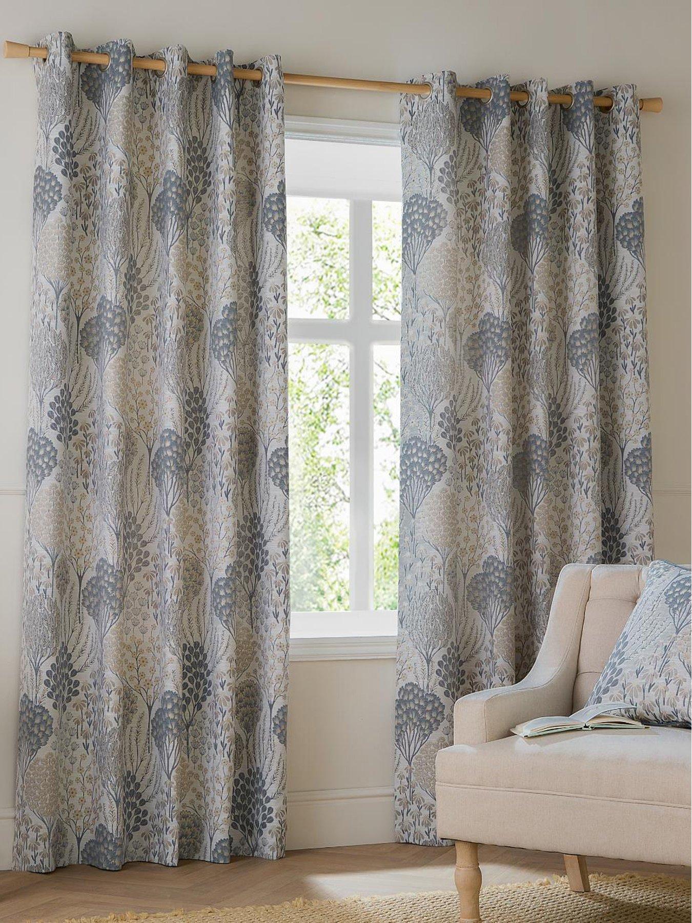 Image 1 of 6 of Wylder OPHELIA 168X229 EYELET CURTAINS WEDGEWOOD