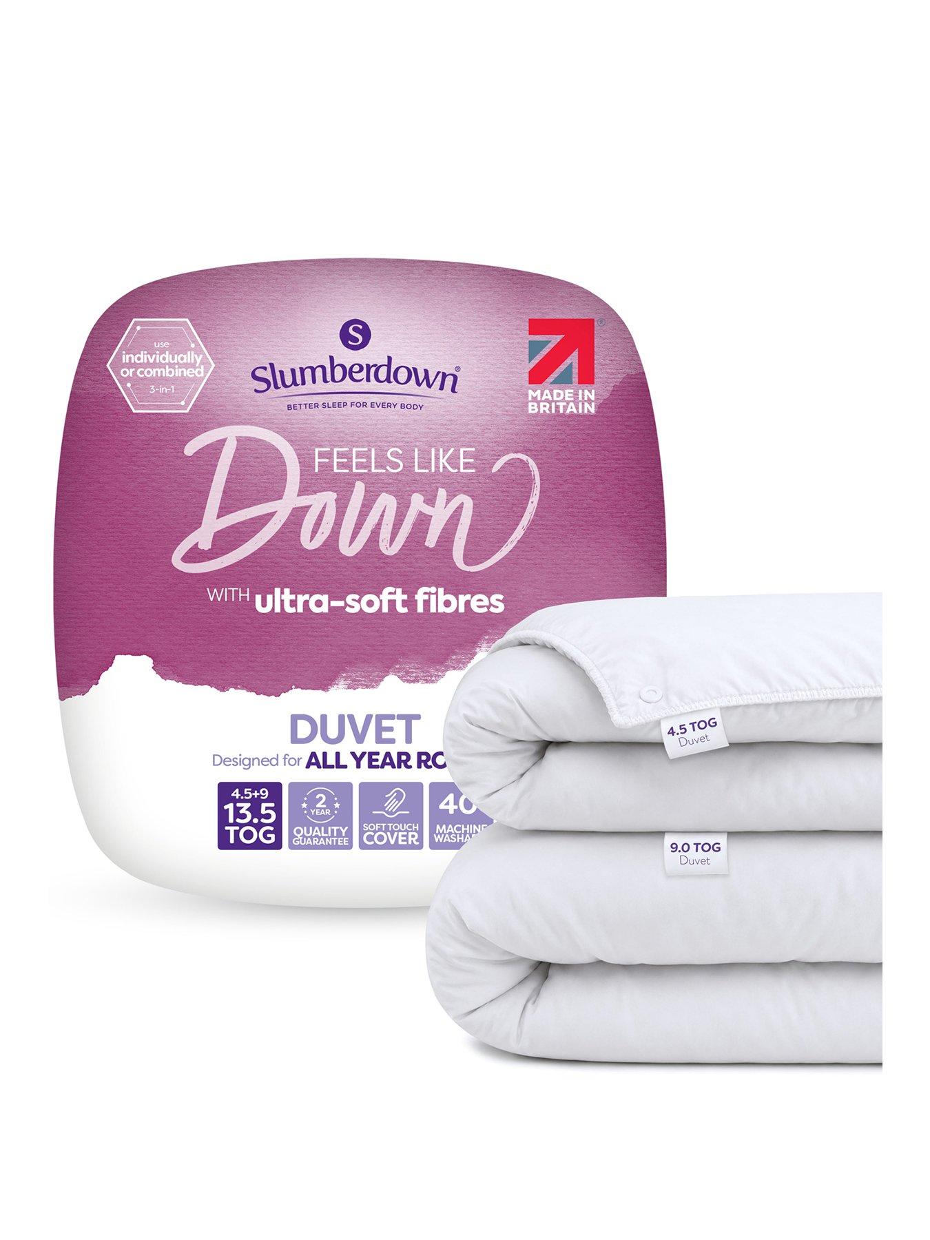 Image 1 of 6 of Slumberdown All Seasons Feels Like Down Duvet, 13.5 Tog