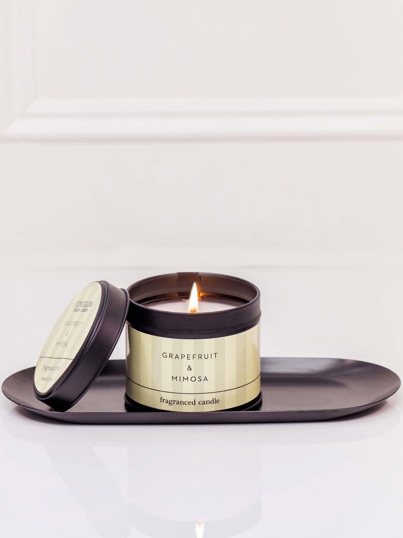 Image 1 of 2 of Stoneglow Stoneglow Modern Classics - Candle Tin Grapefruit & Mimosa