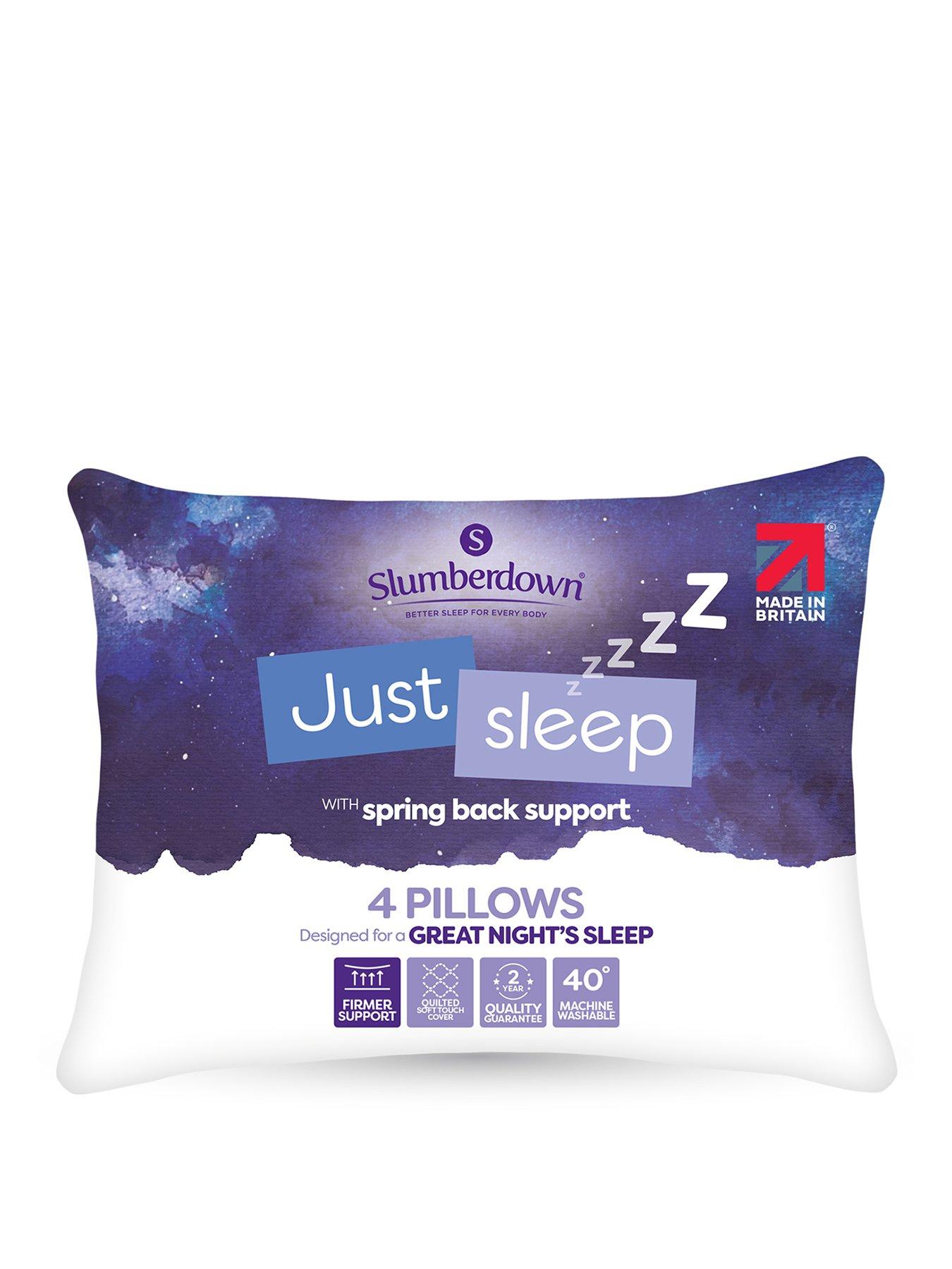 Slumberdown White Just Sleep Firm Support Pillows - Image 6