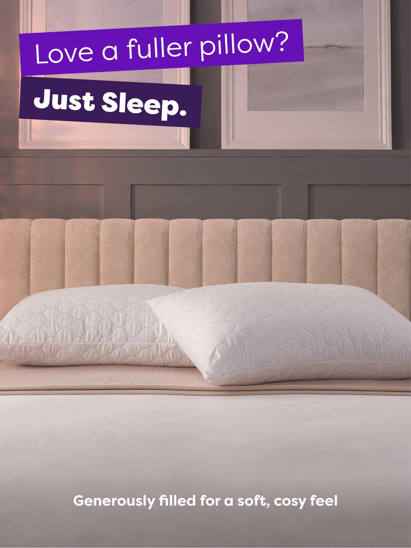 Image 5 of 6 of Slumberdown Just Sleep Pillow, Firm Support, 4 Pack