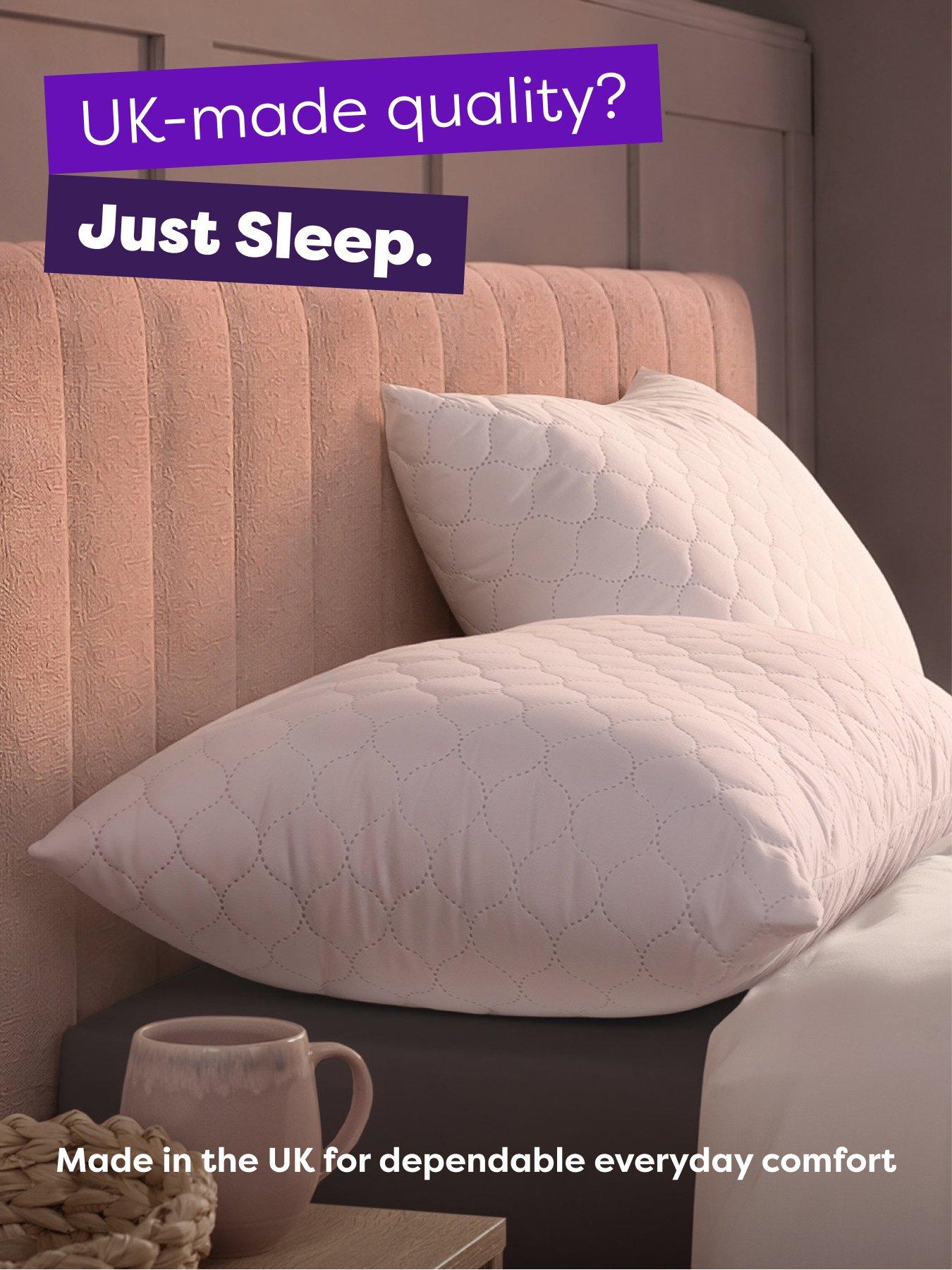 Image 6 of 6 of Slumberdown Just Sleep Pillow, Firm Support, 4 Pack