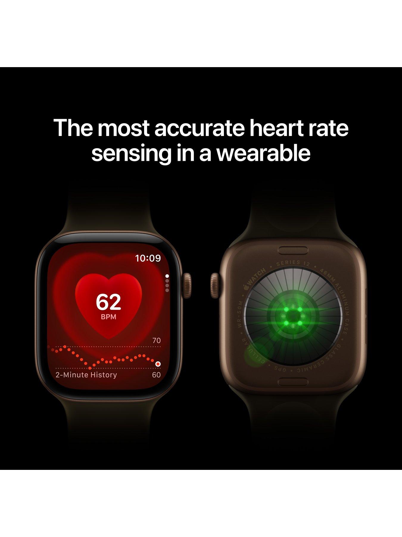 Image 2 of 8 of Apple Watch Series 12 (GPS + Cellular) 42mm Dark Bronze Aluminium Case with Dark Bronze Milanese Loop