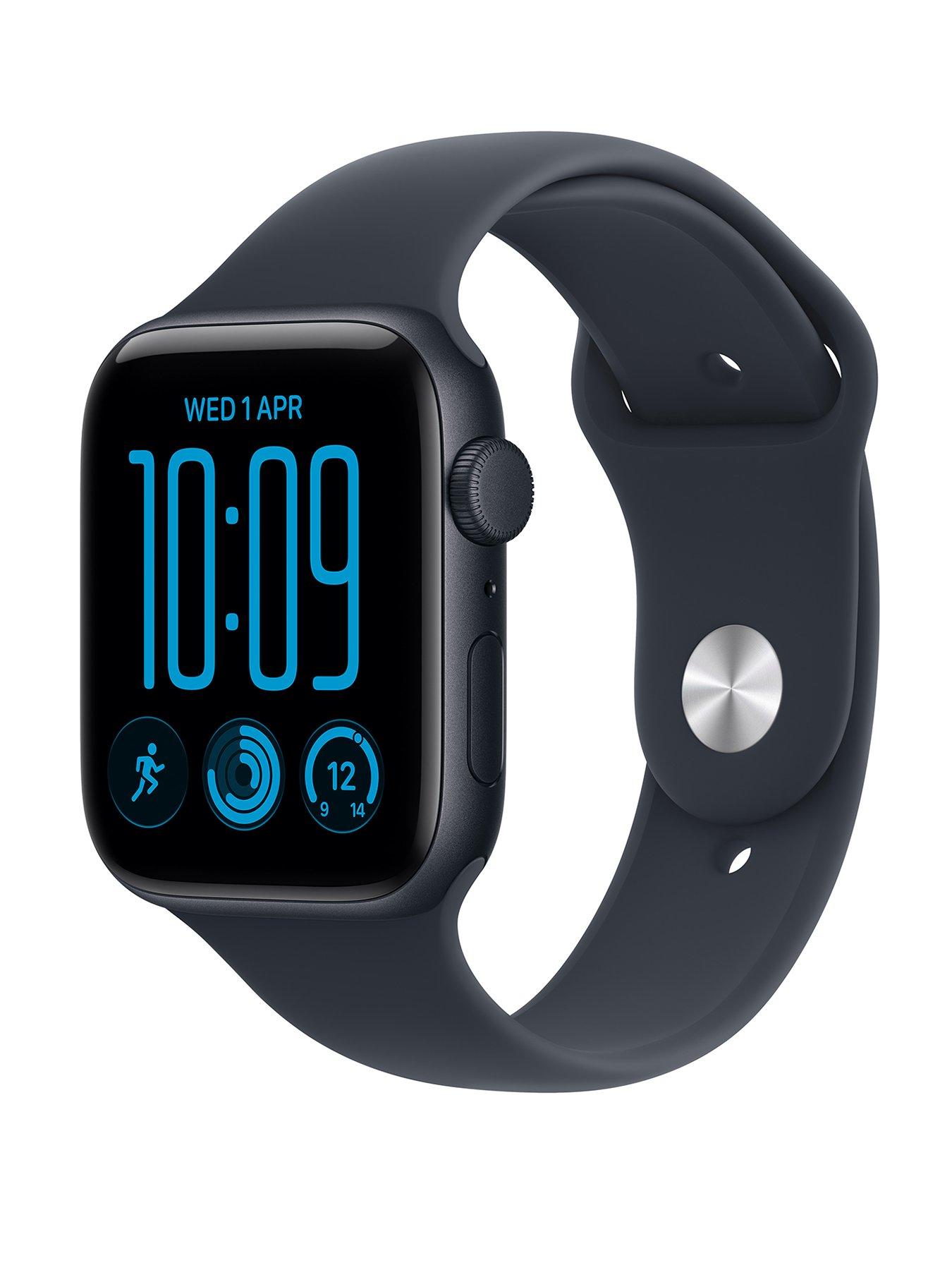 Apple Watch SE 3 GPS 44mm Smartwatch Midnight Aluminium Case | Navy Blue Sport Band - M/L. Health + Fitness + Sleep Tracking, Heart Rate, Safety - Image 3