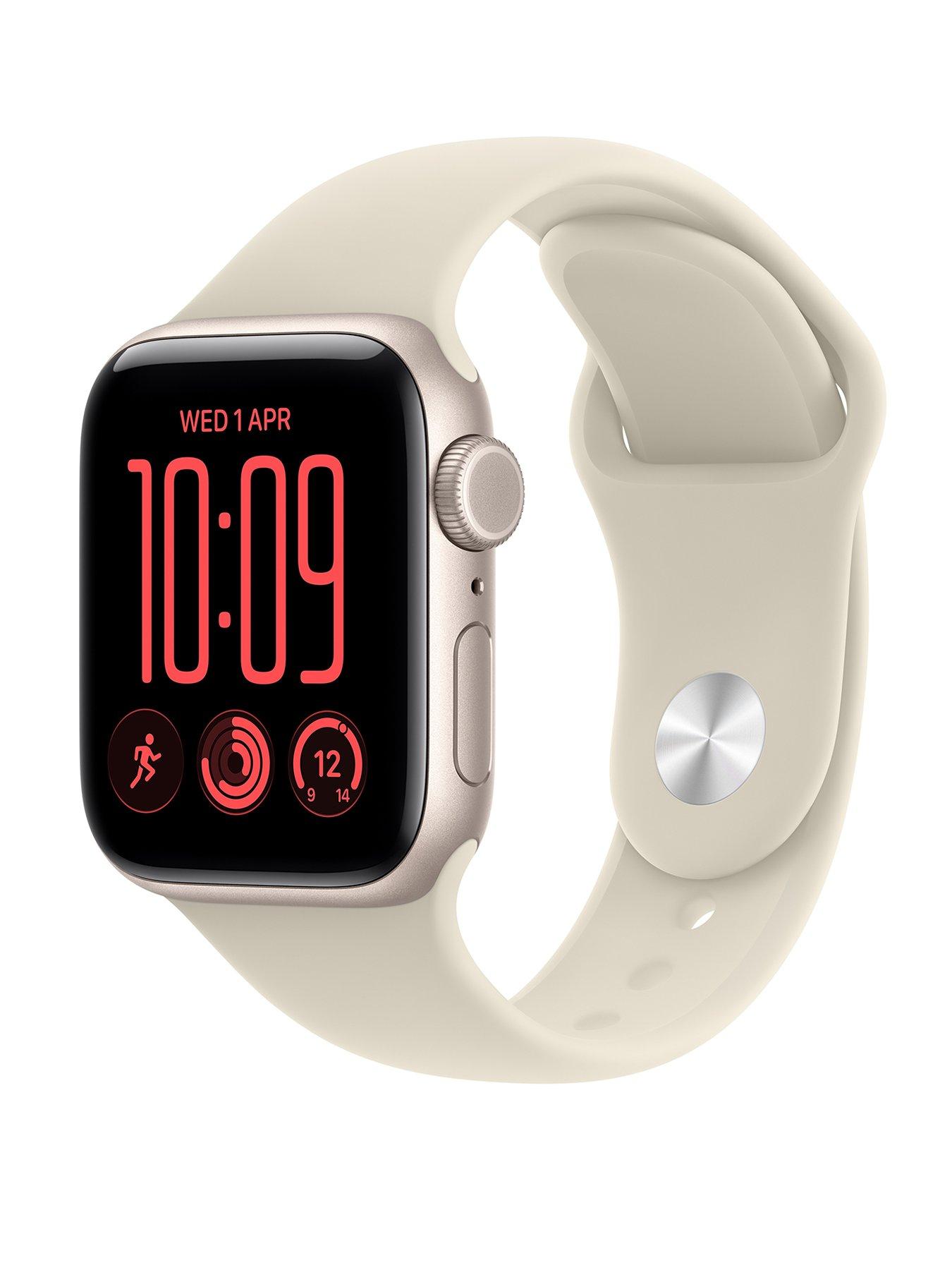 Apple Watch Se 3 (Gps + Cellular, 2026) 40Mm Starlight Aluminium Case With Sand Sport Band - Image 3