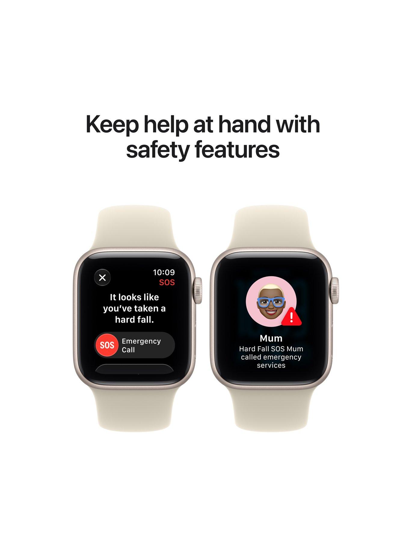 Image 6 of 7 of Apple Watch SE 3 (GPS + Cellular, 2026) 40mm Midnight Aluminium Case with Navy Blue Sport Band - S/M