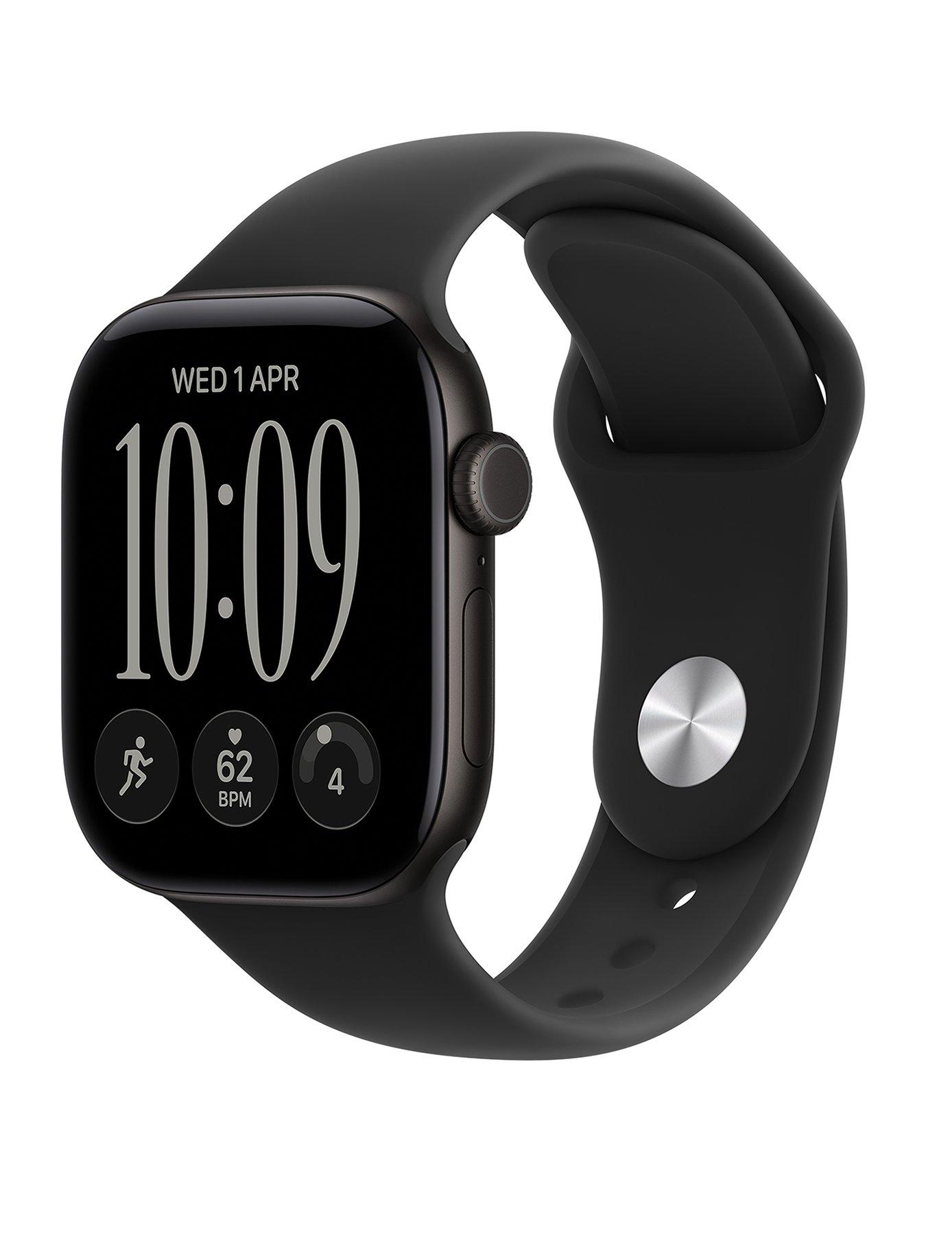 Apple Watch Series (12) GPS 42mm Black Aluminium Case with Black Sport Band - M/L