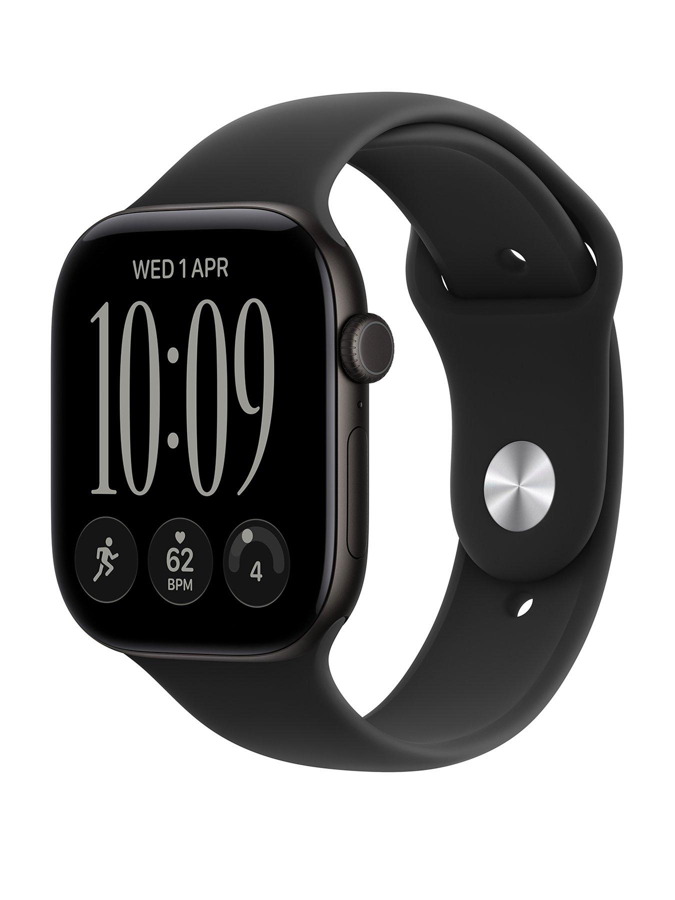 Apple Watch Series 12 Gps Cellular 46Mm Black Aluminum Case With Black Sport Band - M/L, Black - Image 3