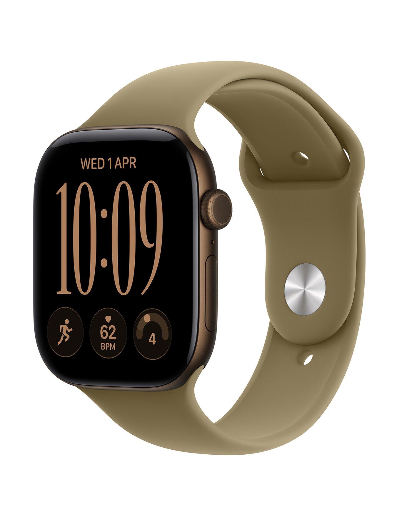 Apple Watch Series 12 (Gps + Cellular) 46Mm Dark Bronze Aluminium Case With Olive Sport Band - Image 3