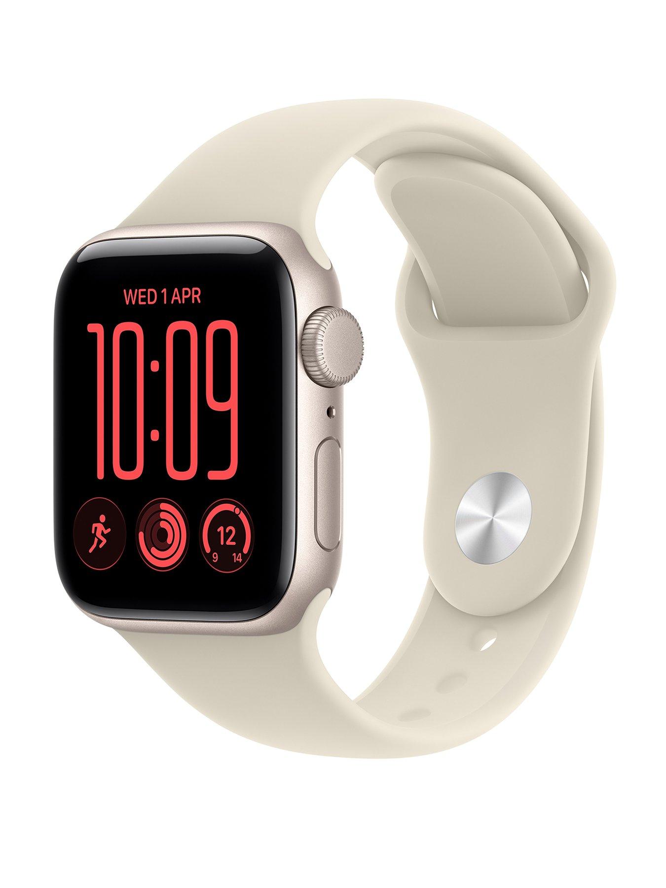 Apple Watch Se 3 Gps 40Mm Starlight Aluminum Case With Sand Sport Band - S/M, Cream - Image 3