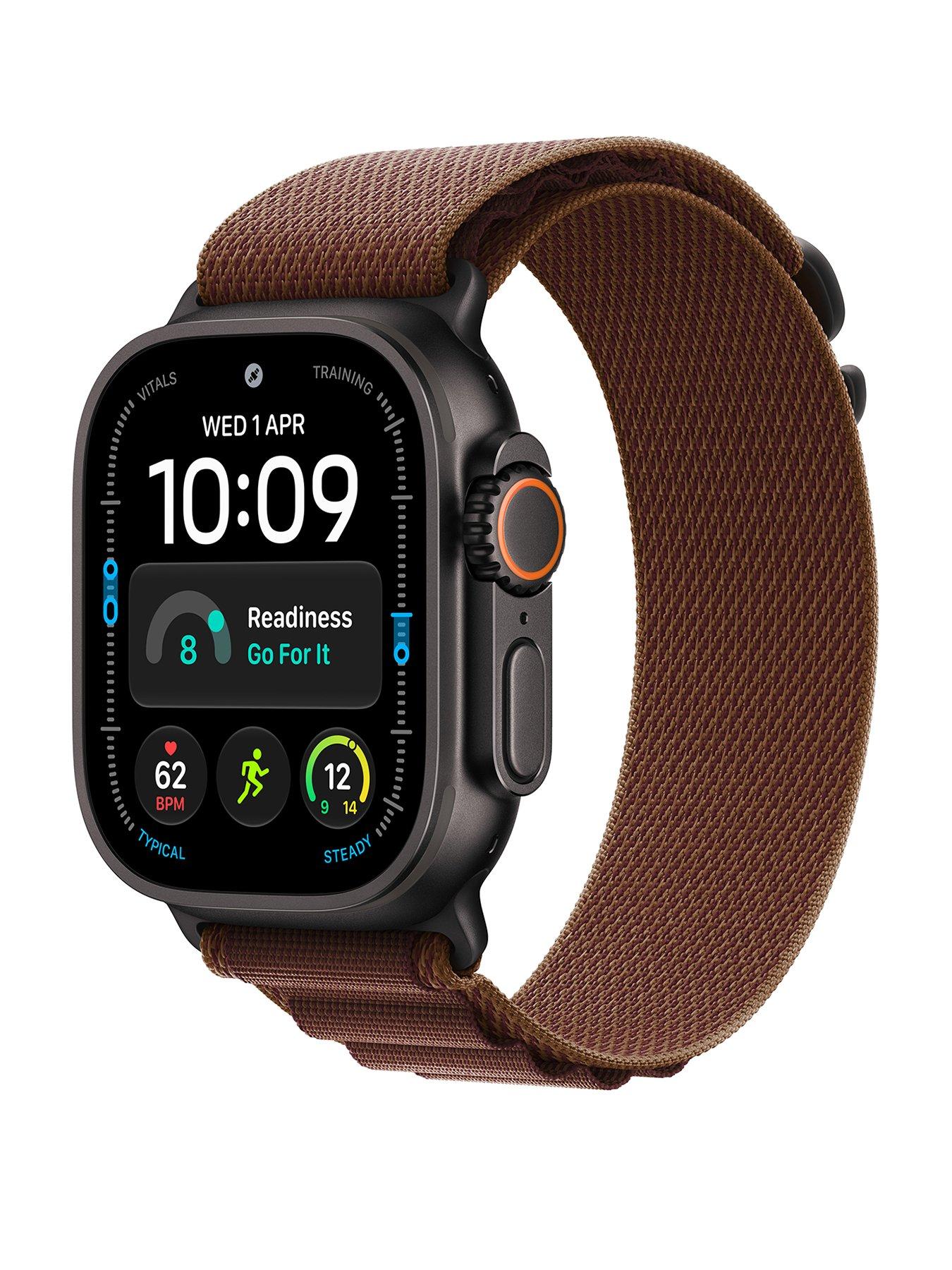 Apple Watch Ultra 4 (Gps + Cellular) 49Mm Black Titanium Case With Burgundy Alpine Loop - Large - Image 3