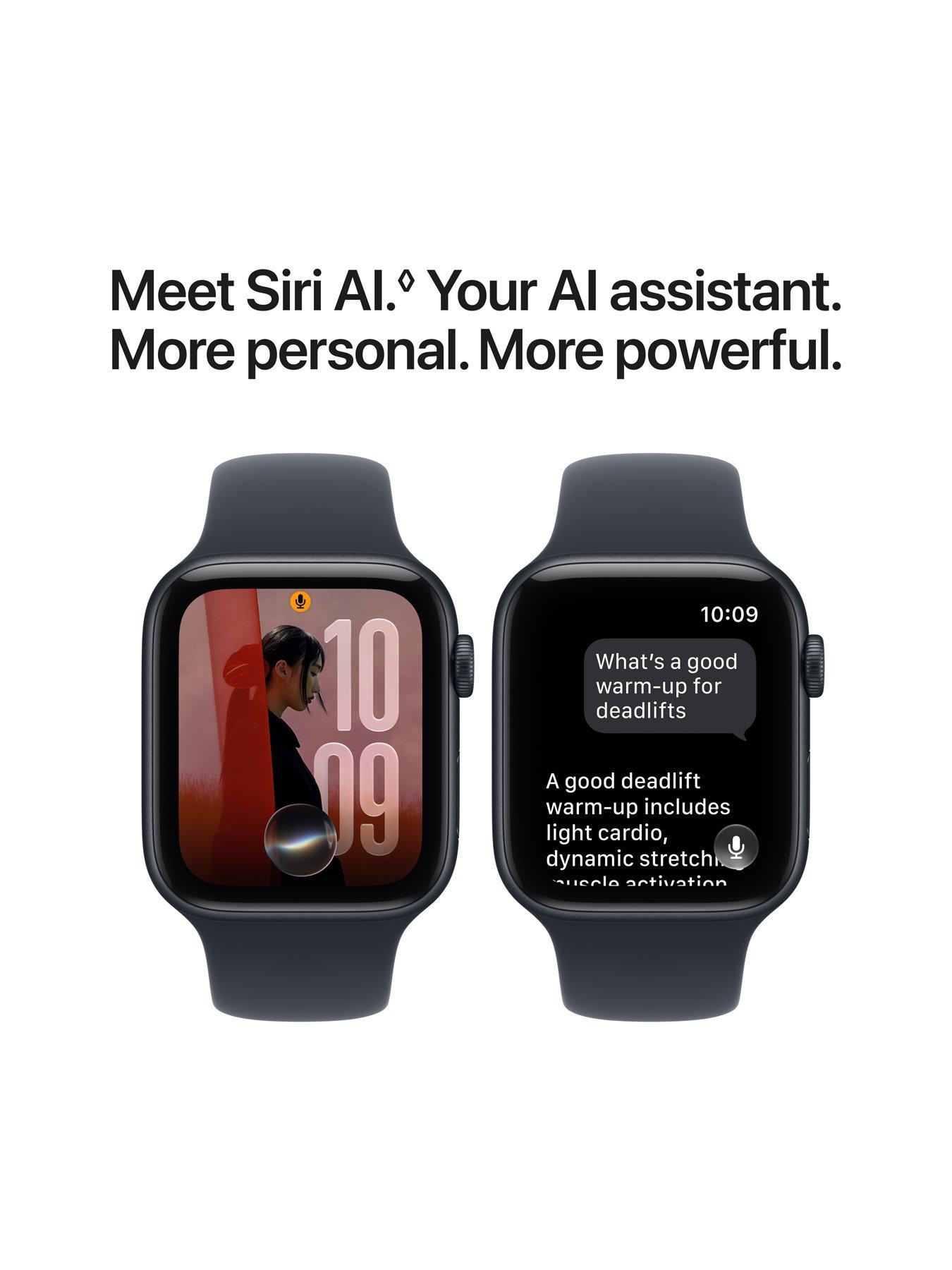 Image 4 of 7 of Apple Watch SE 3 (GPS + Cellular, 2026)&nbsp;44mm Starlight Aluminium Case with Sand Sport Band - S/M