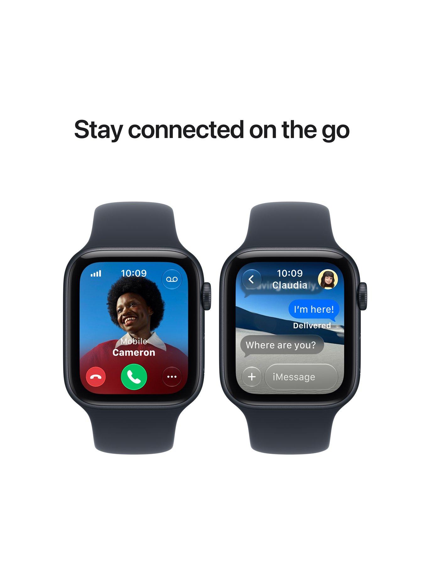 Image 5 of 7 of Apple Watch SE 3 (GPS + Cellular, 2026)&nbsp;44mm Starlight Aluminium Case with Sand Sport Band - S/M
