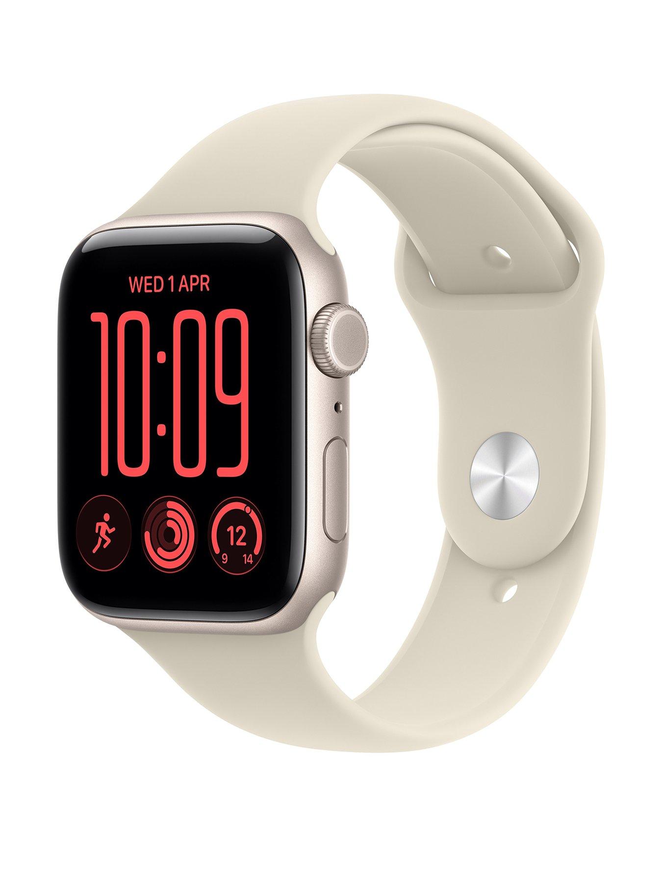 Apple Watch Se 3 (Gps + Cellular, 20260 44Mm Starlight Aluminium Case With Sand Sport Band - Image 4