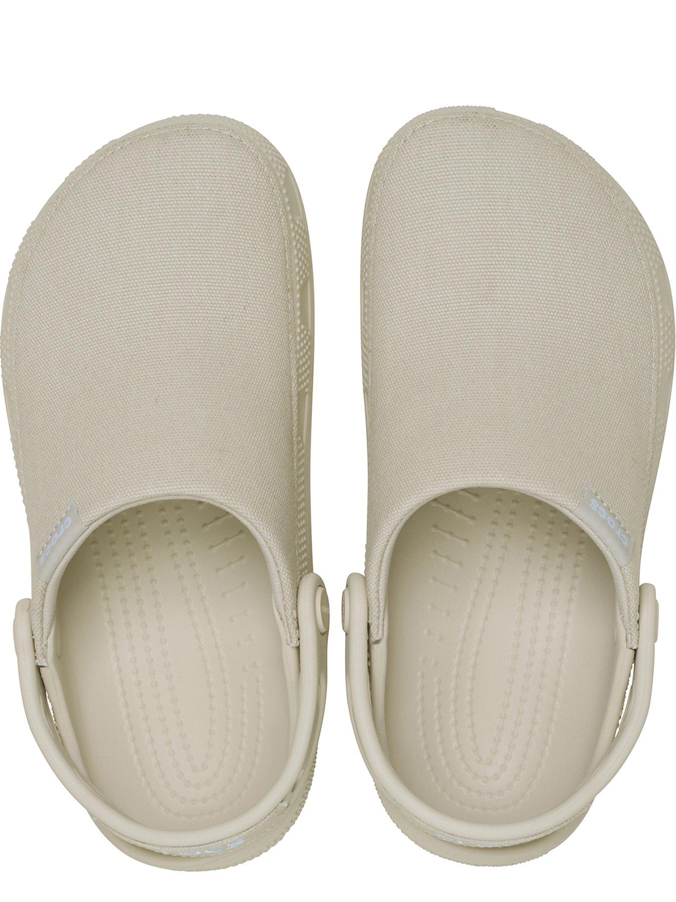 Image 4 of 7 of Crocs Womens Lightweight Waterproof Adjustable Strap Clogs - Beige