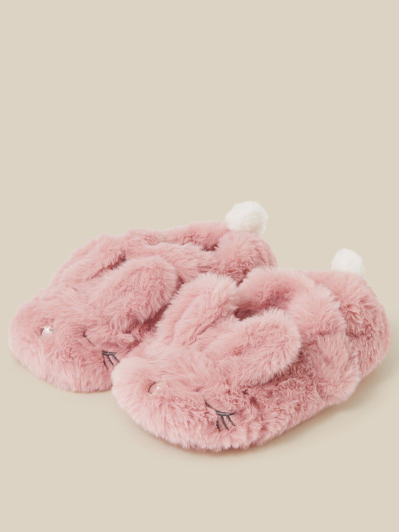 Image 2 of 3 of Monsoon Girls Bunny Ballerina Slippers - Pink