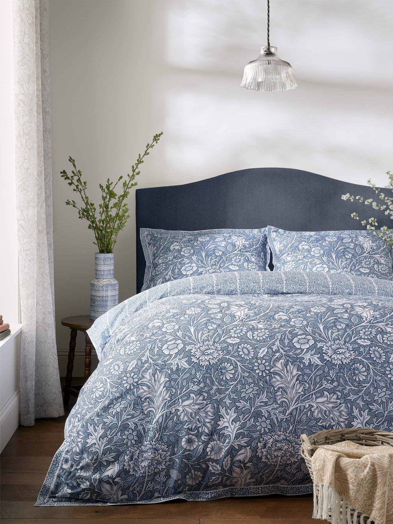 Image 1 of 7 of William Morris at Home Frieze Double Bough Quilt Set