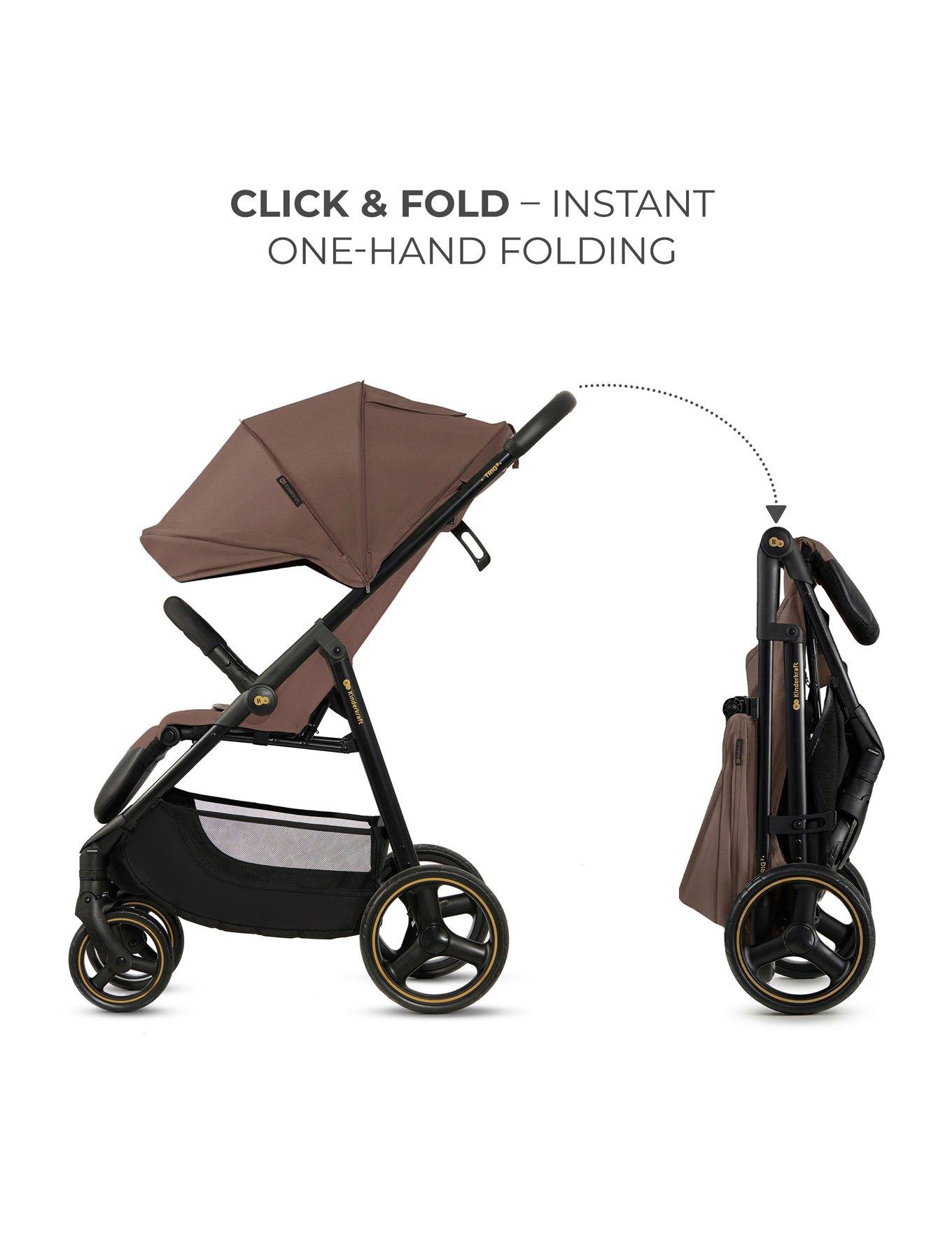 Image 2 of 8 of Kinderkraft TRIG 3 Stroller - Brown