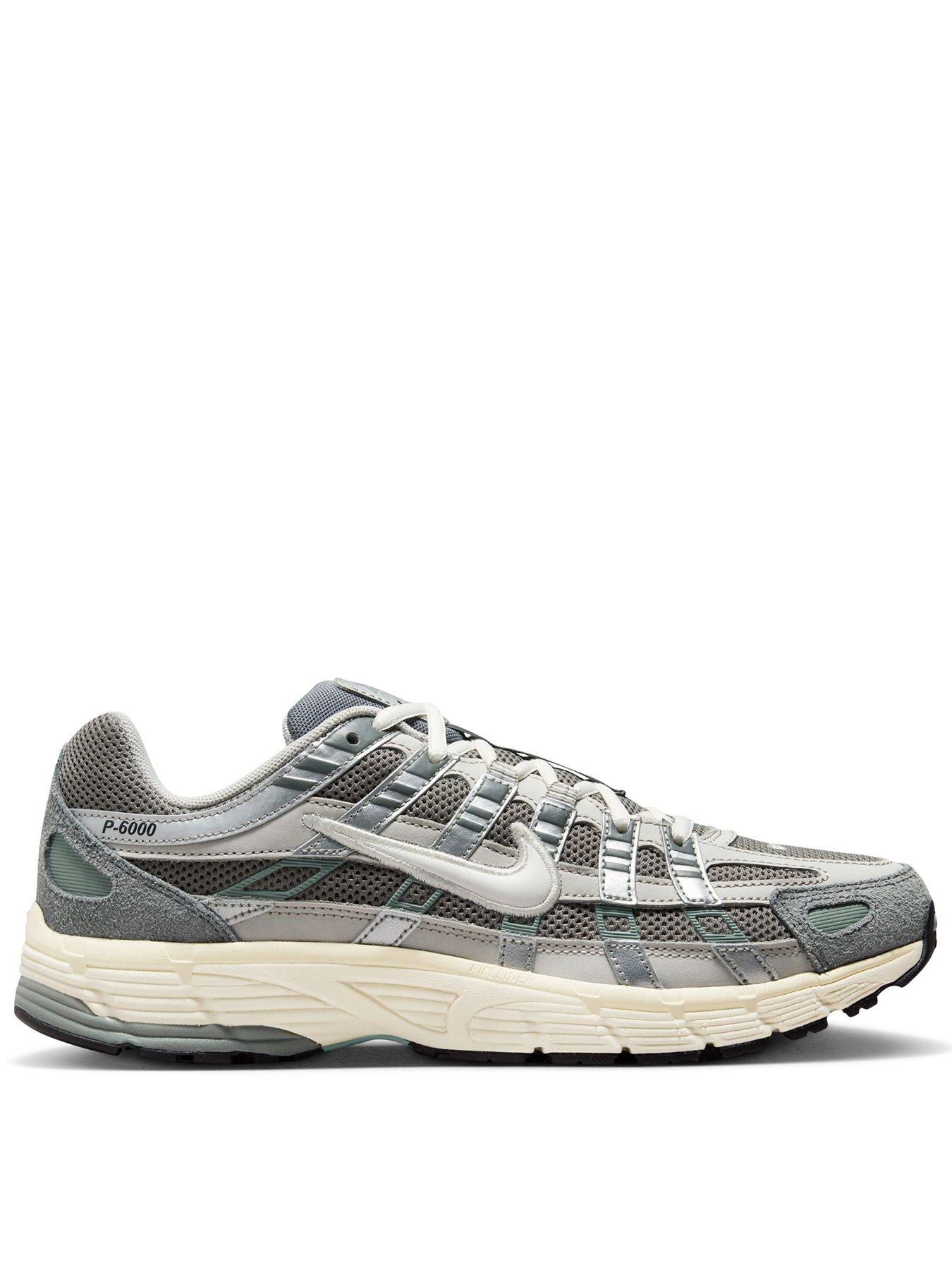 Nike Men's Gray P-6000 Flat Pewter Unisex Sneakers Grey Light-Iron-Ore Metallic-Silver Fn7509-029 Cm - Image 2