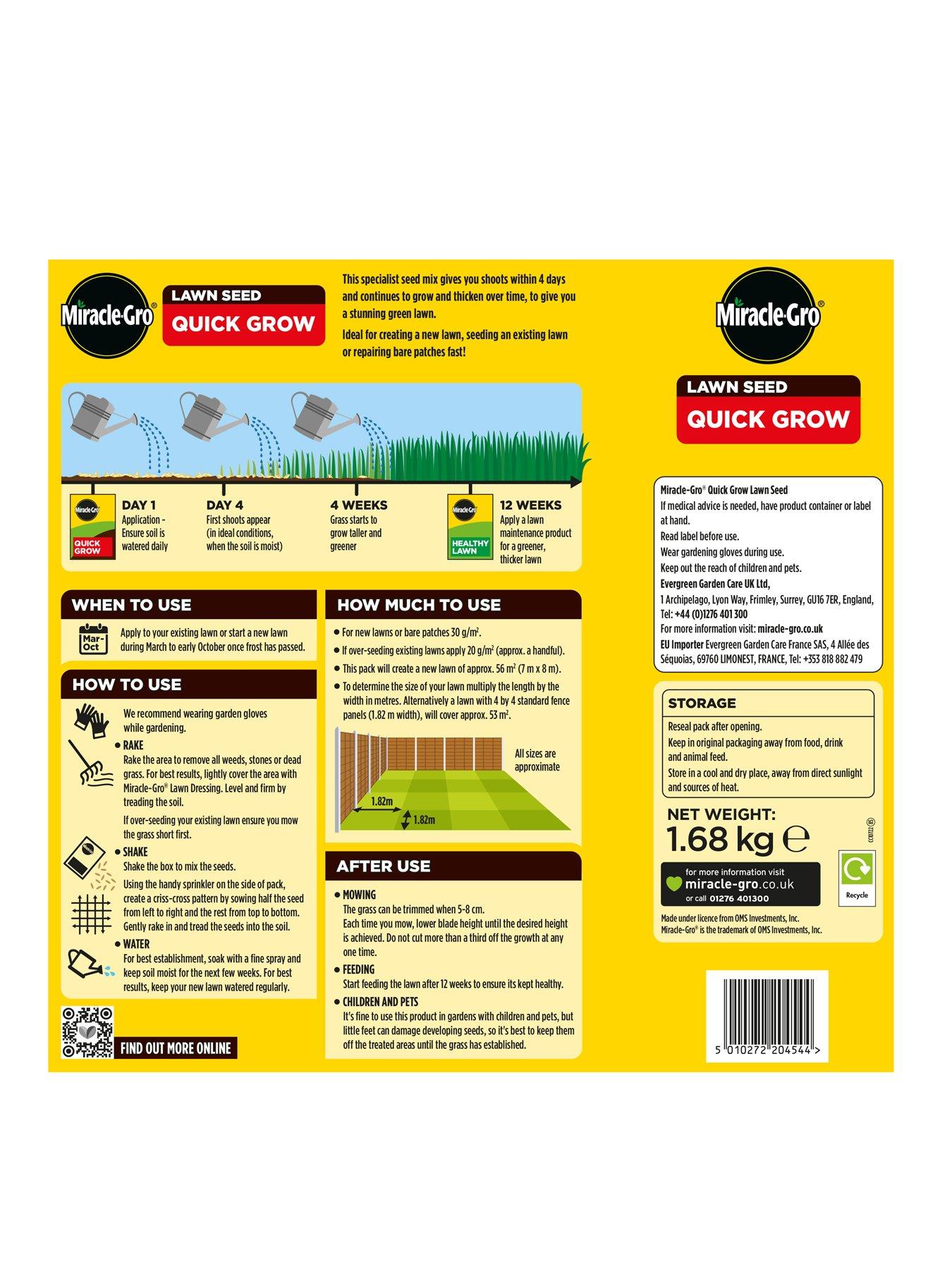 Image 2 of 3 of Miracle-Gro Quick Gro (1.6Kg) 56M2
