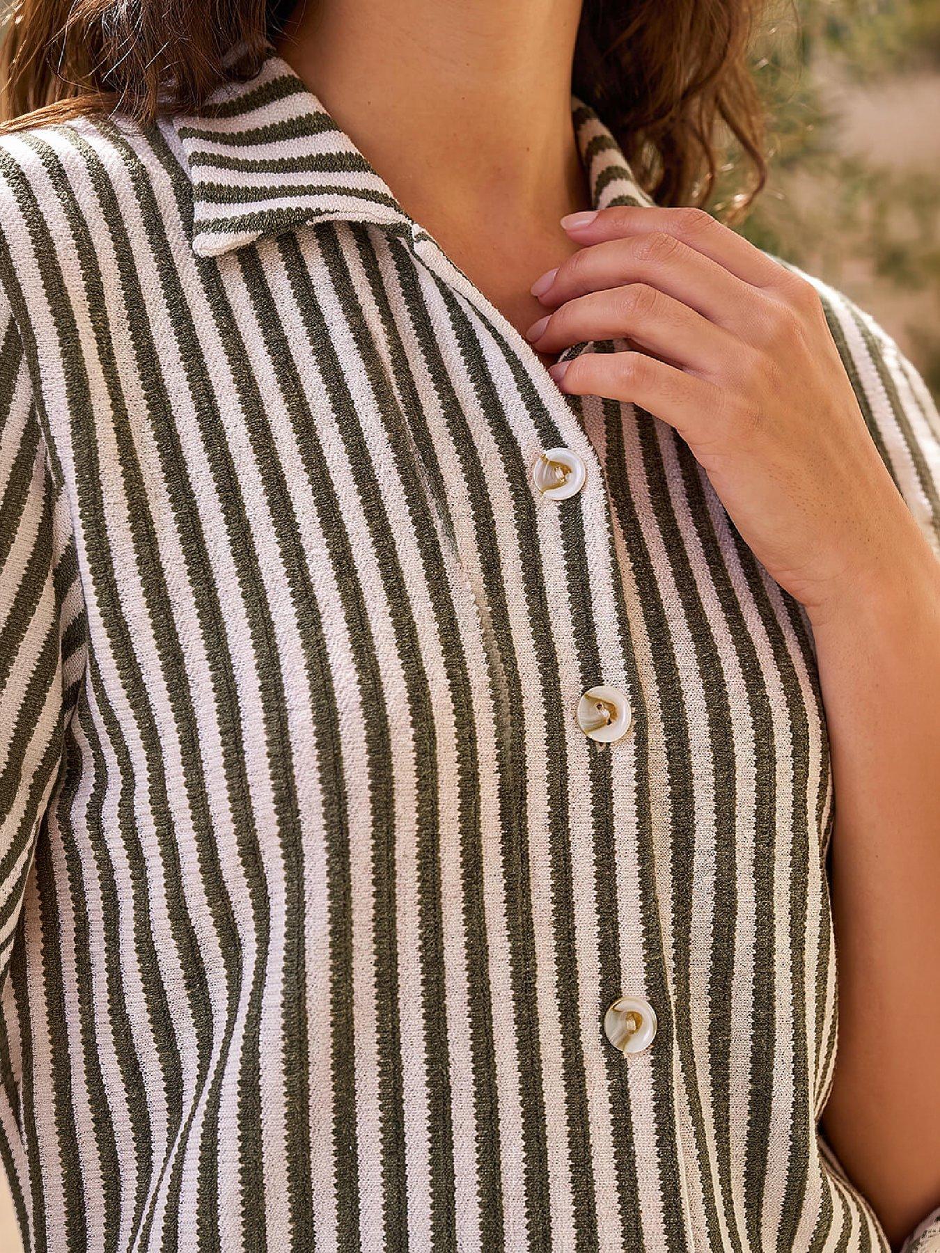 Image 2 of 4 of Roman Dusk Relaxed Stripe Shirt