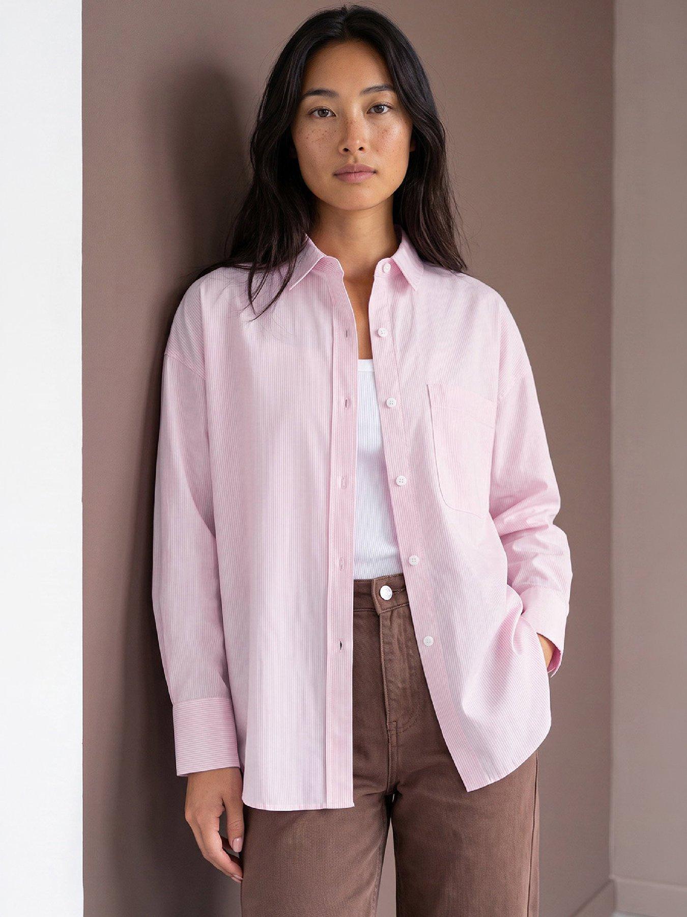 Roman Women's Pink Petite Stripe Shirt In | : Size 14 - Image 6