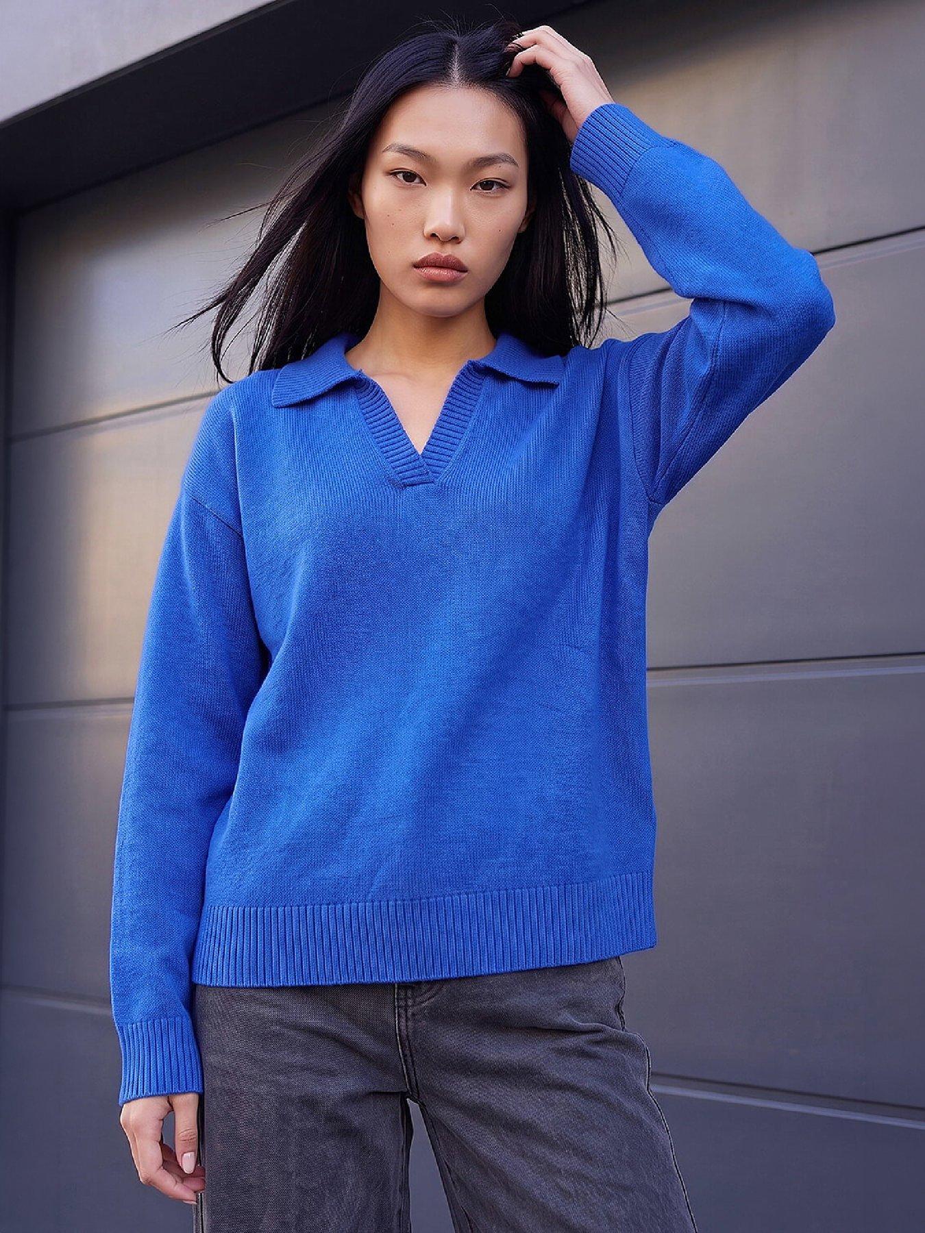 Dusk Women's Royal Collared Knit Jumper In | Size: 10 - Image 2