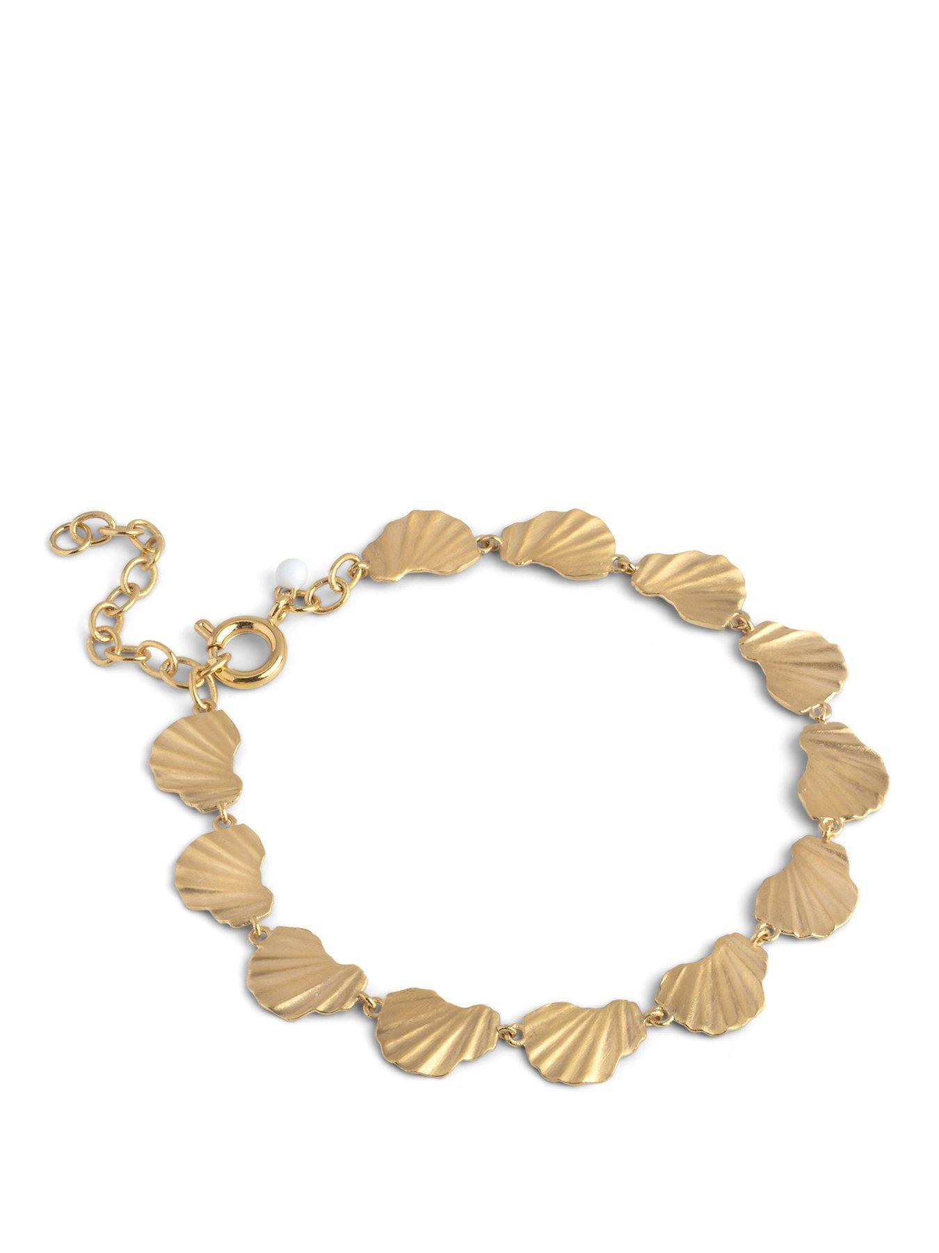 Image 1 of 4 of ENAMEL Copenhagen Wave Chunky Gold Plated Bracelet