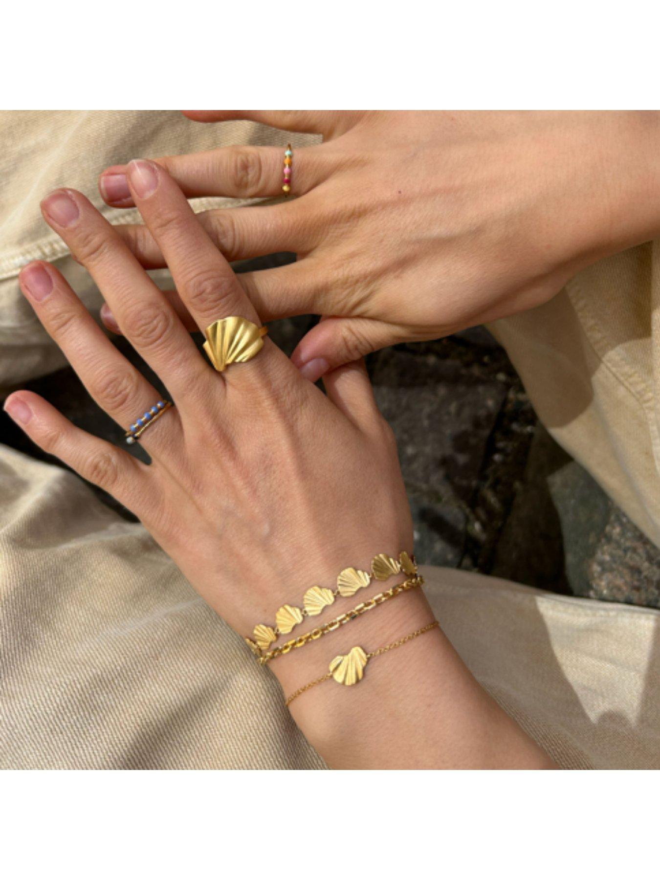 Image 3 of 4 of ENAMEL Copenhagen Wave Chunky Gold Plated Bracelet