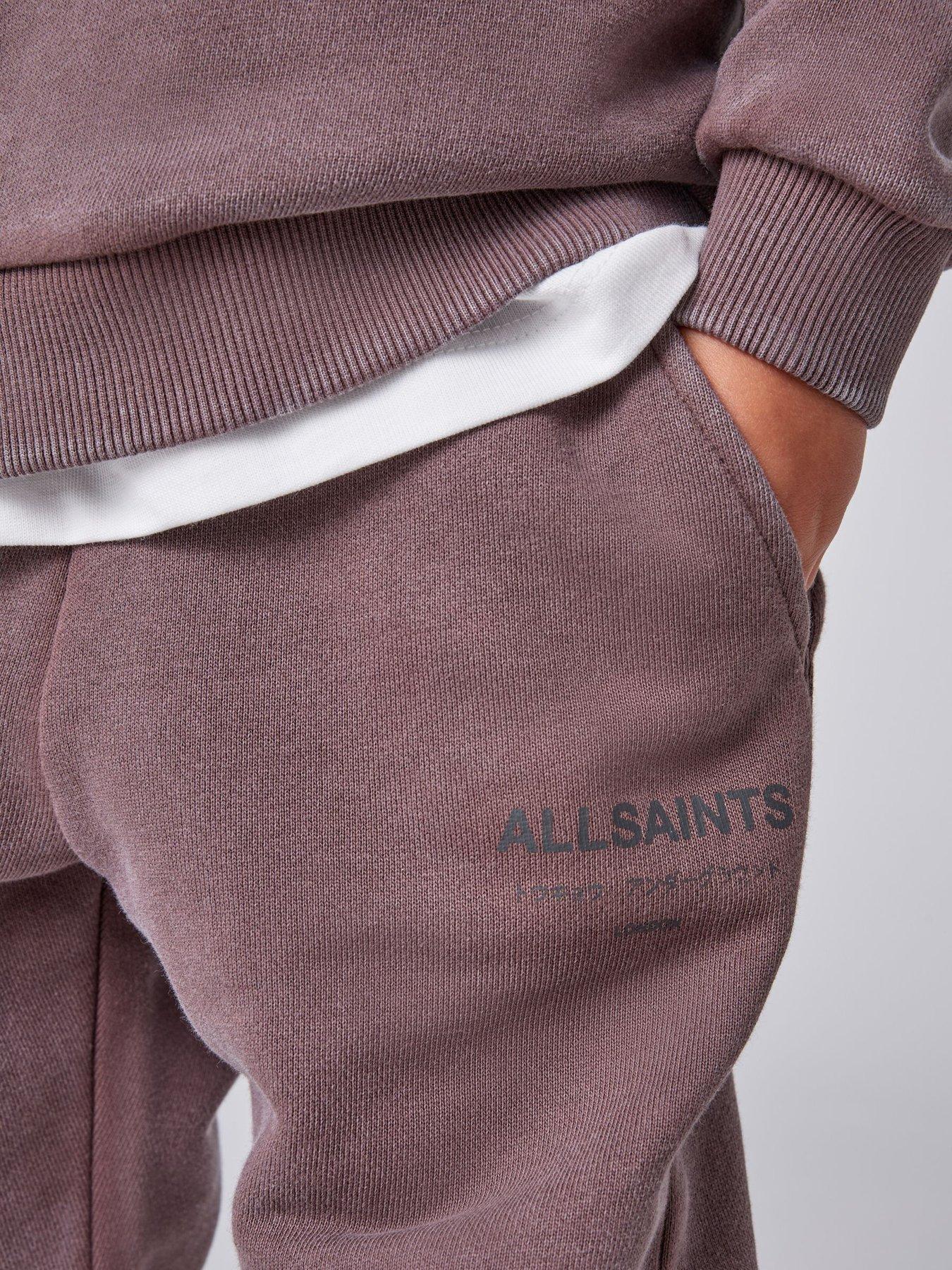 Image 4 of 7 of smALLSAINTS Boys Underground Oversized Sweatshirt And Joggers Set - Washed Brown