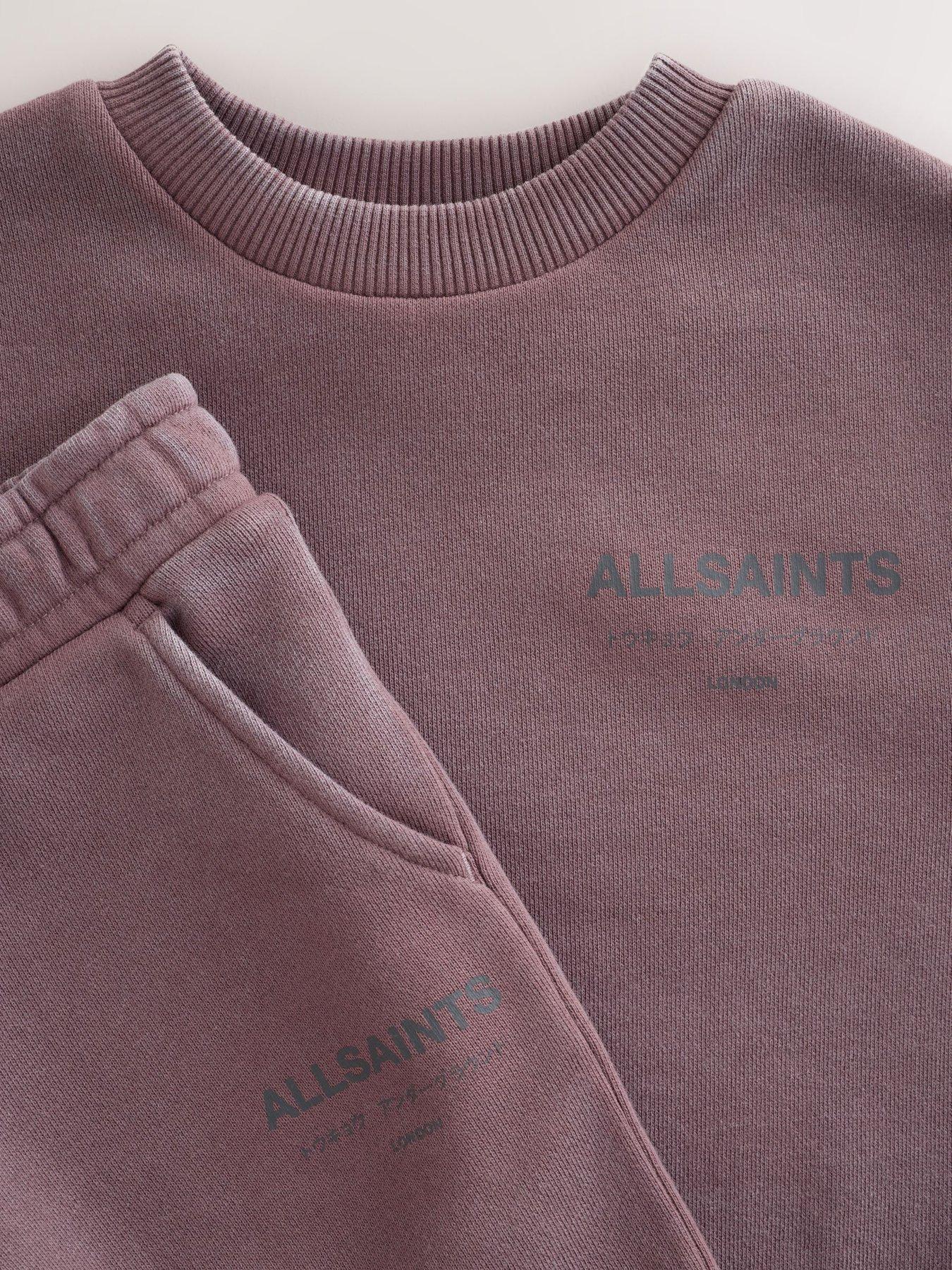 Image 7 of 7 of smALLSAINTS Boys Underground Oversized Sweatshirt And Joggers Set - Washed Brown